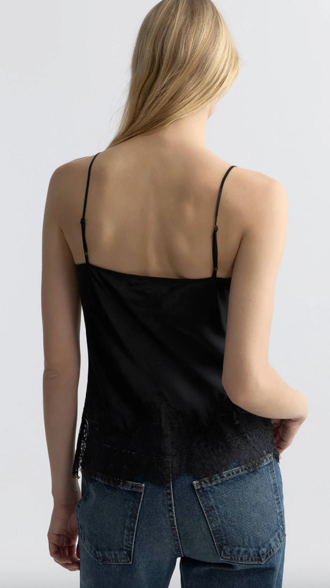 Nili Lotan Nadine Lace Cami Top in Black