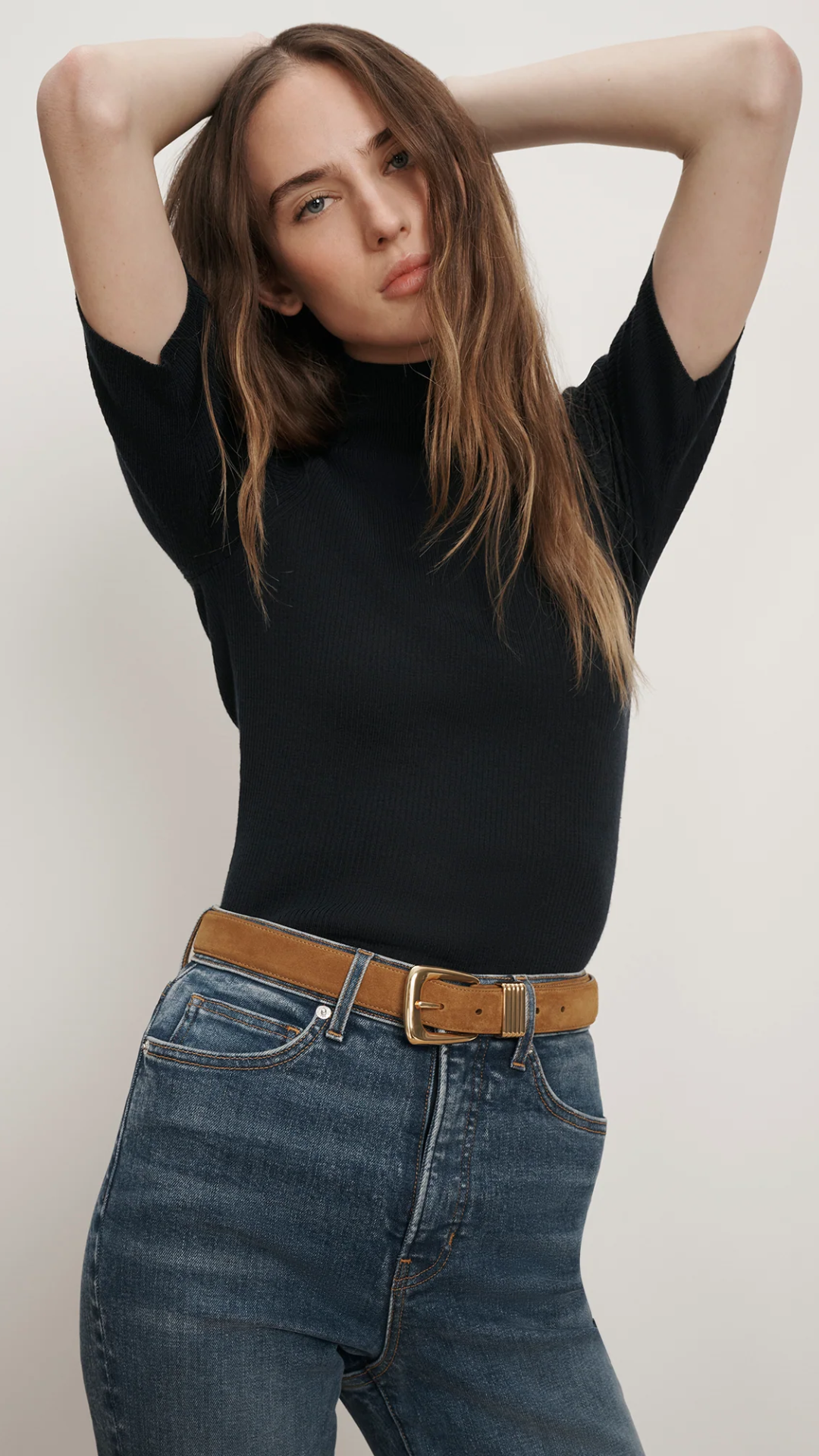 Veronica Beard Alastair Merino Wool Pullover in Navy