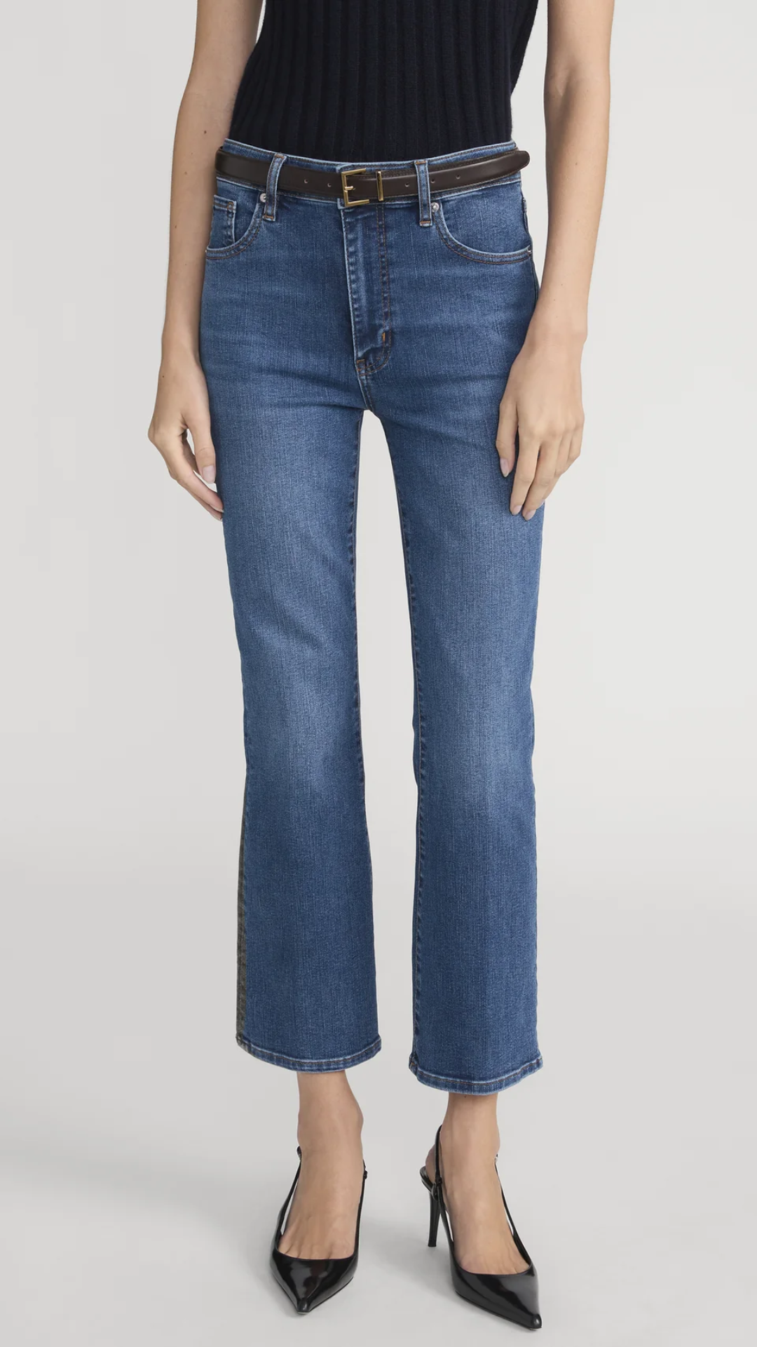 Frame The Reboot Crop Jean in Foxley