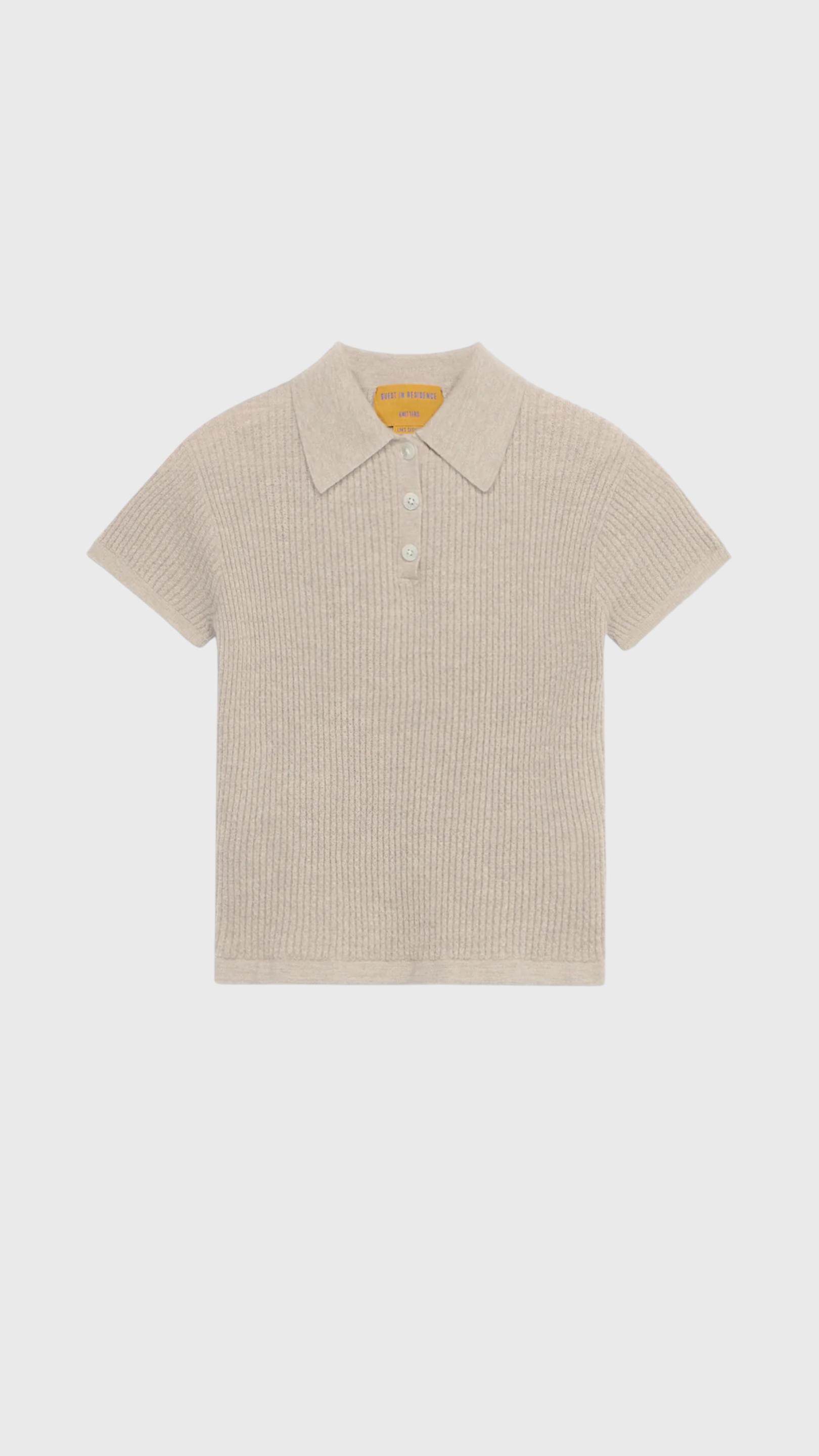 Guest in Residence Cashmere Shrunken Polo