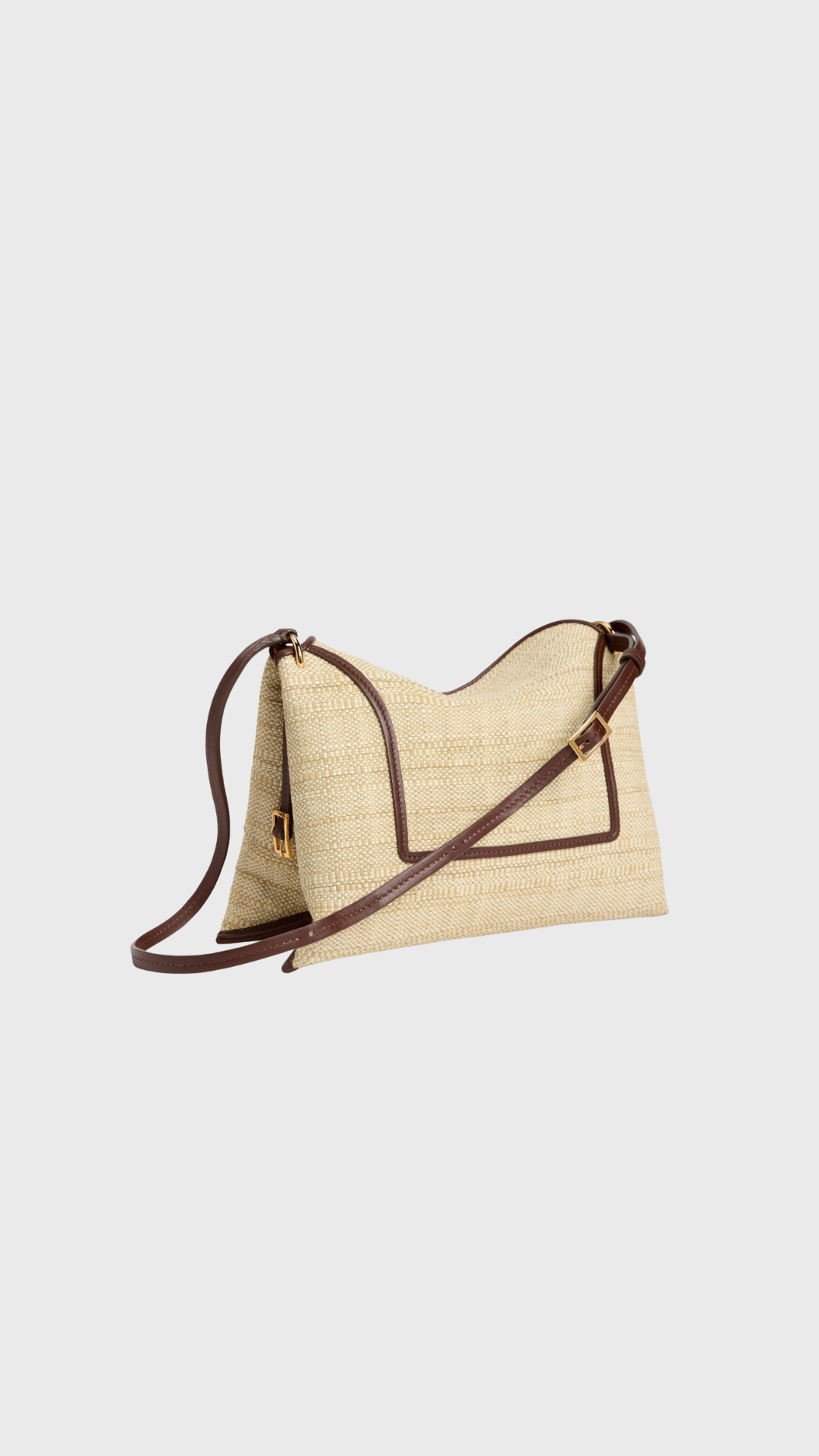 Wandler Penelope Slouch Bag Raffia in Beige Raffia