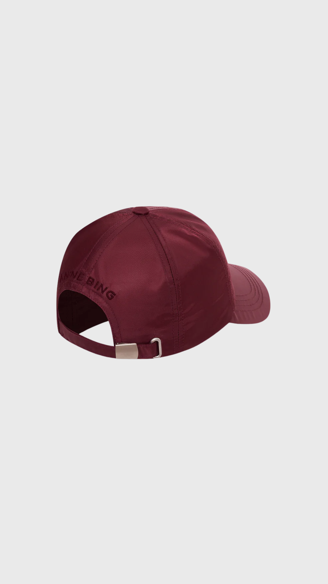 Anine Bing Jeremy Nylon Baseball Cap in Fig