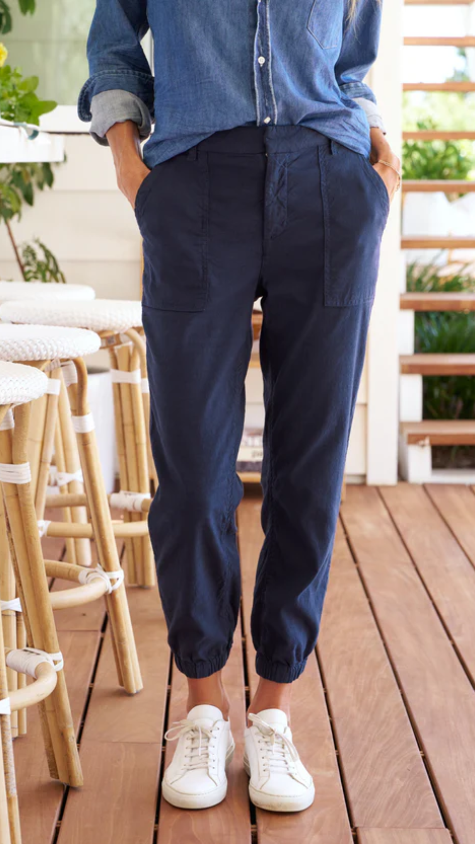 Frank & Eileen Jameson Utility Jogger in Navy