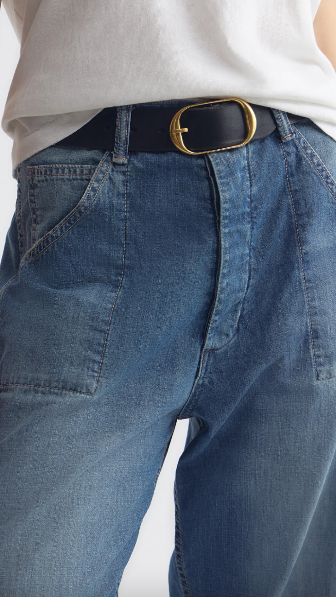 Nili Lotan Whitney Denim Pant in Delancey Wash