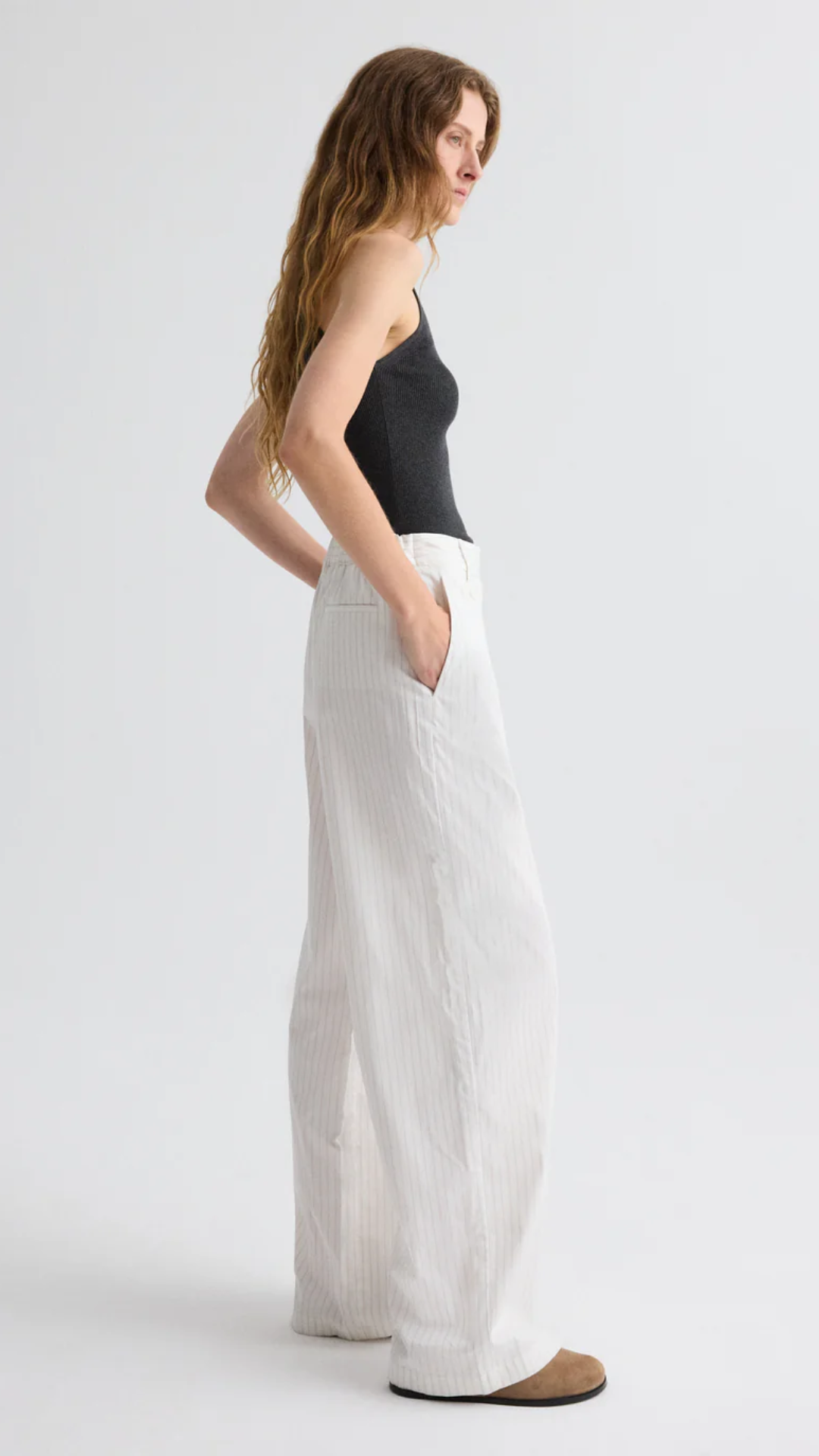 TWP Hudson St. Pant in White Multi