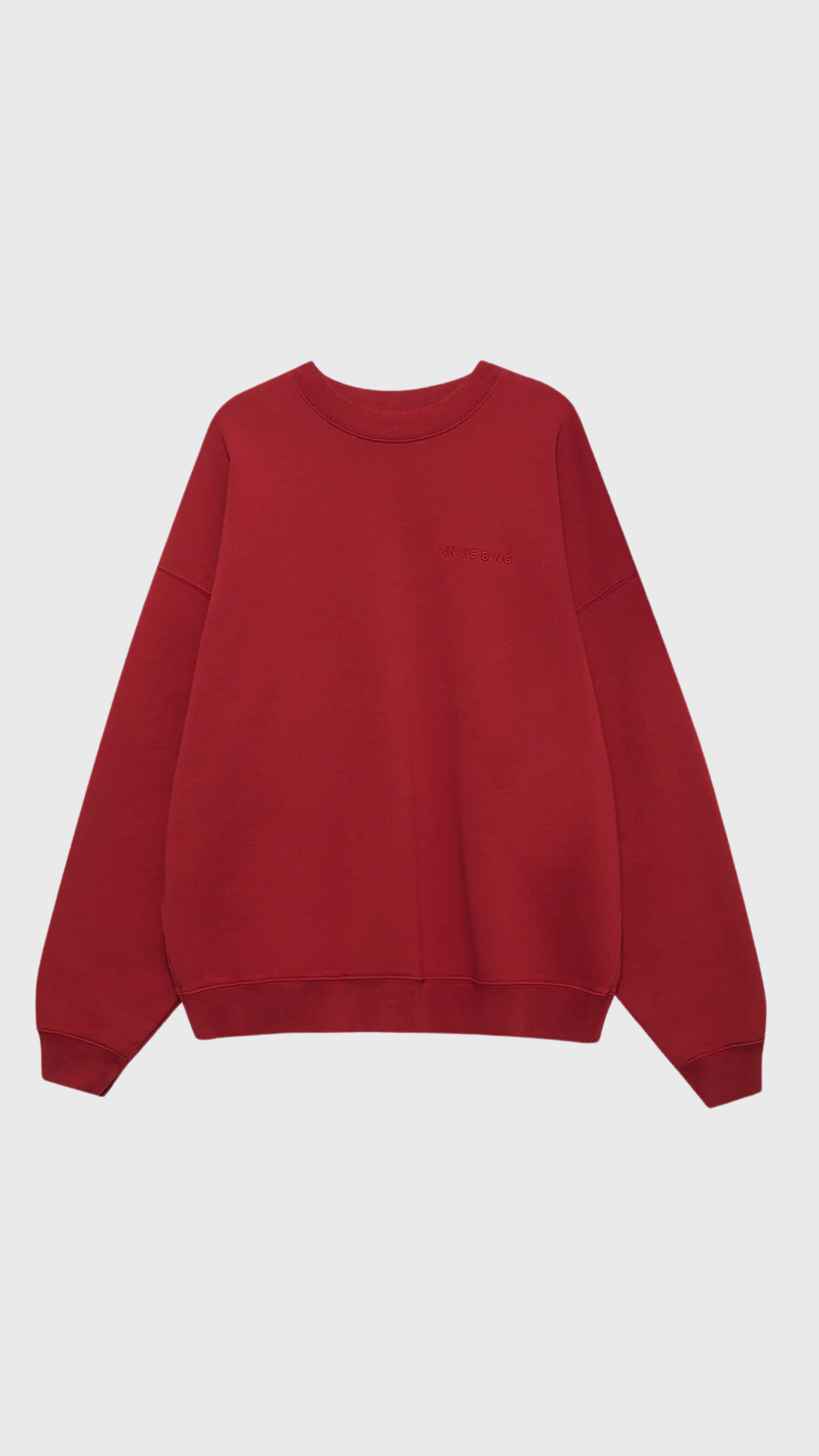 Anine Bing Miles Sweatshirt in Washed Red