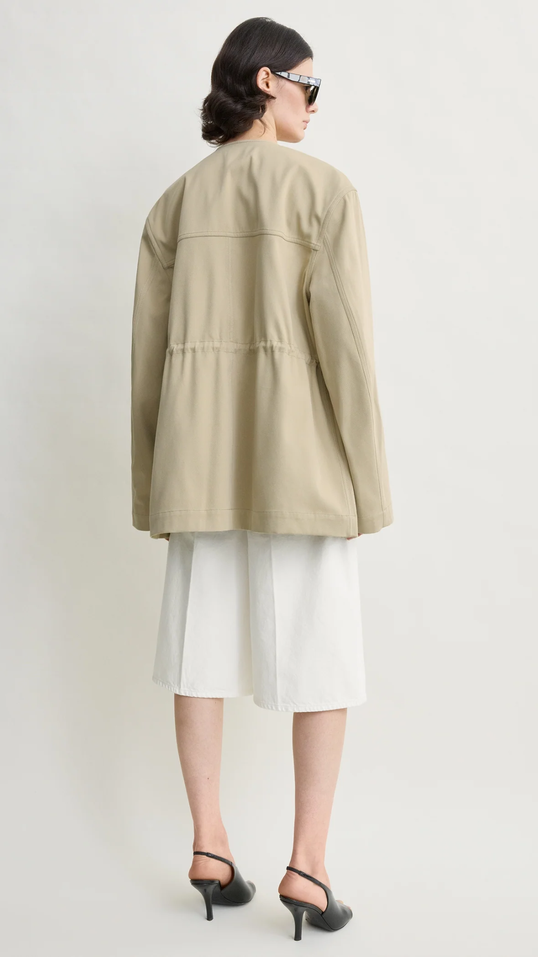 Toteme Cotton Twill Jacket in Cashew