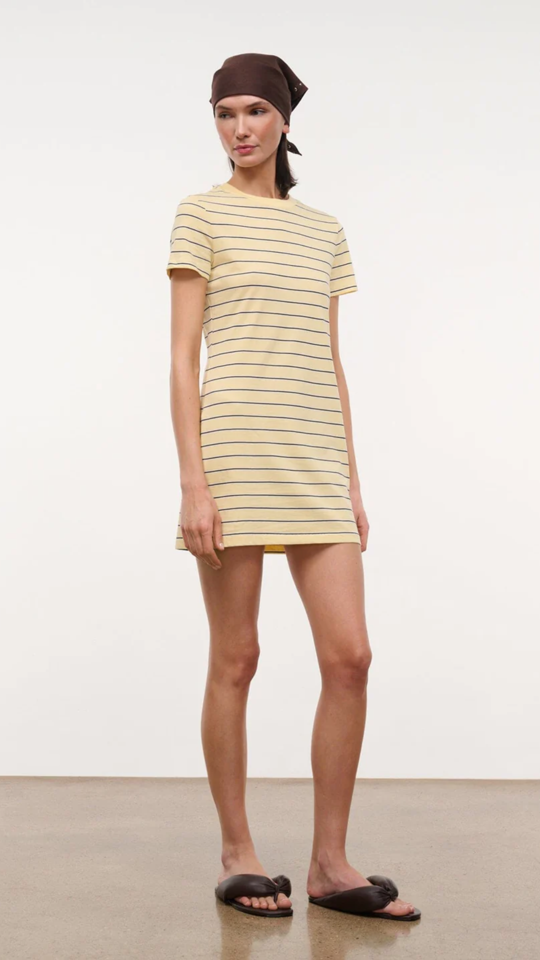 Staud Wade Dress in Monday Stripe