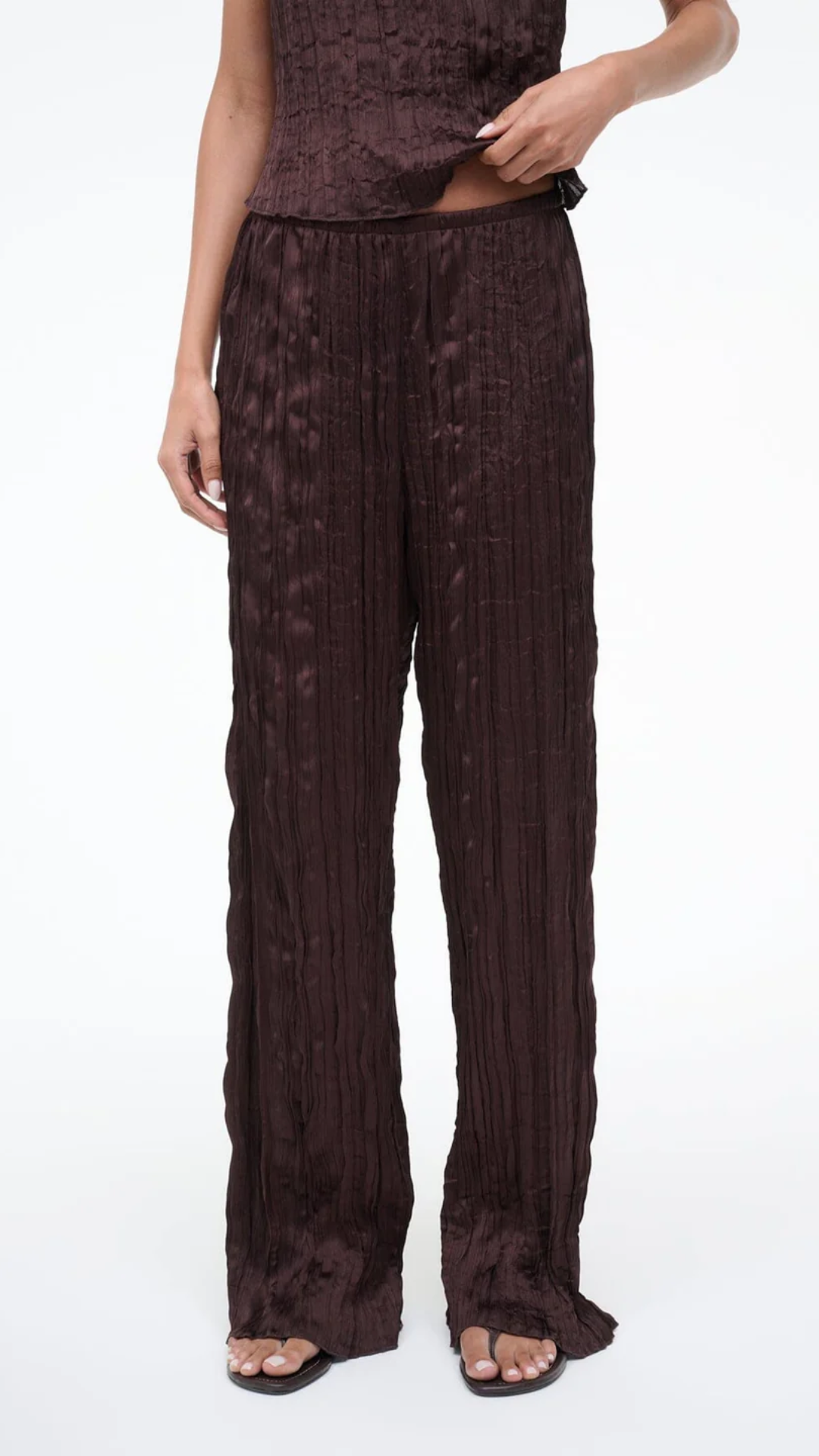 Staud Nami Pant in Earth