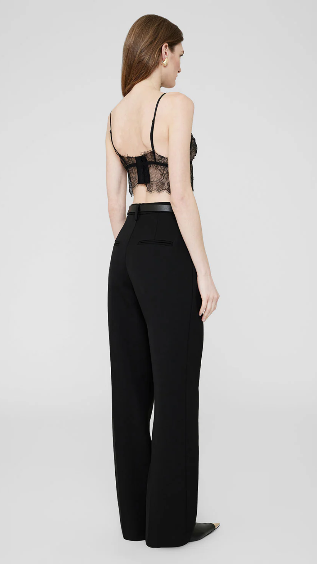 Anine Bing Lace Bralette in Black