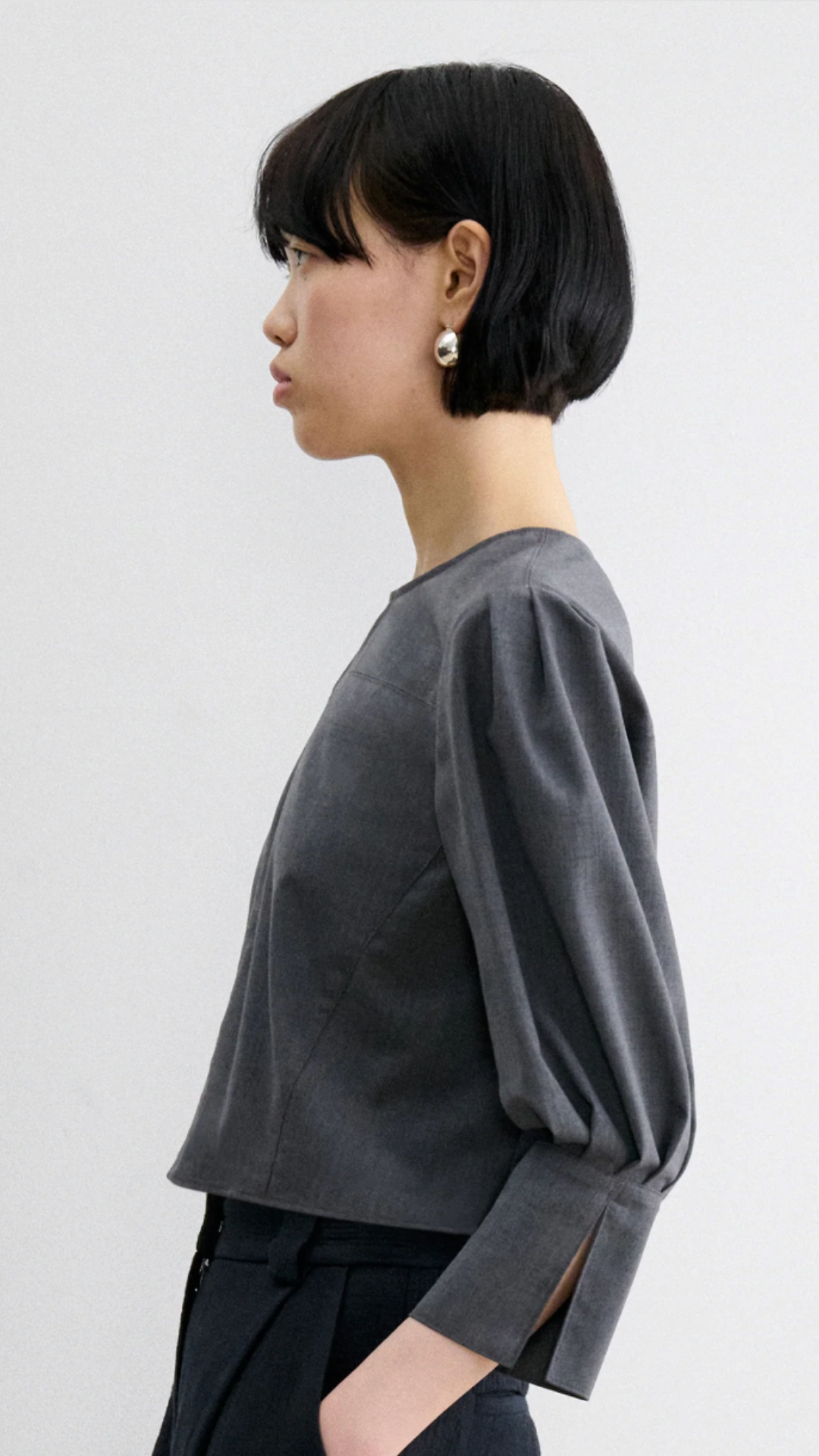 Rachel Comey Dawn Top in Dark Grey