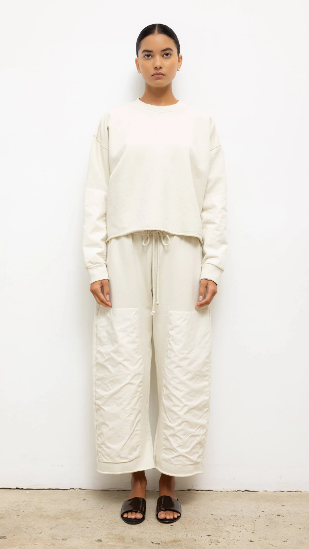 Leset Jamie Carpenter Pant in Chalk