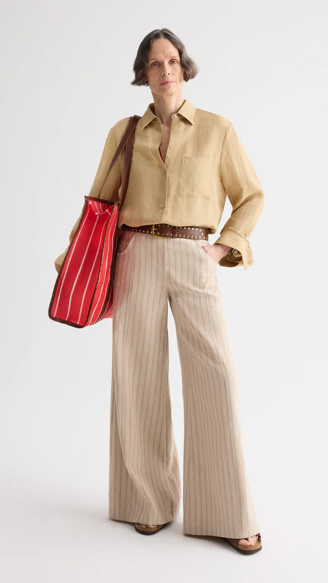 TWP Demie Pants in Ecru Multi