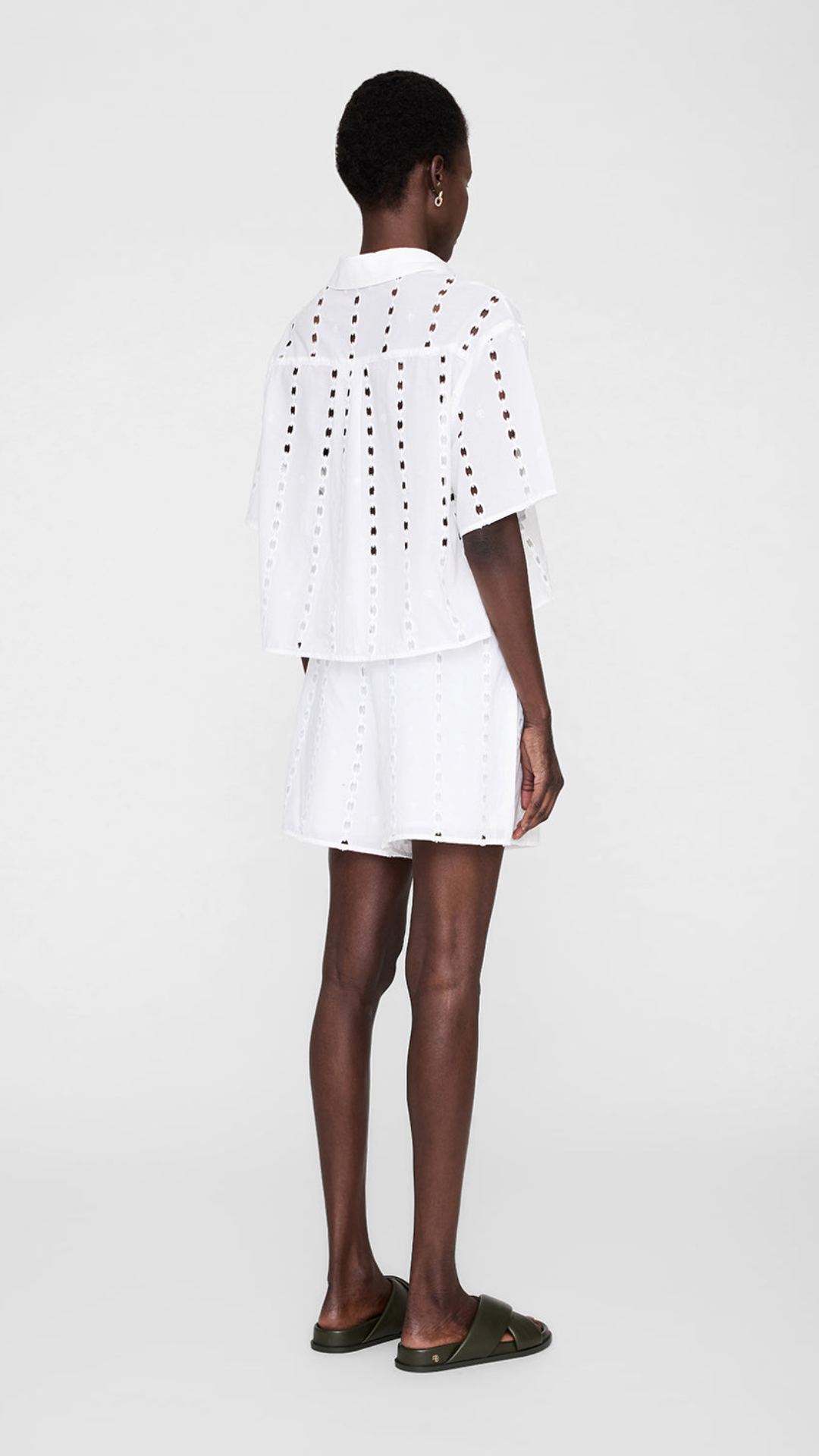 Anine Bing Kam Short in White