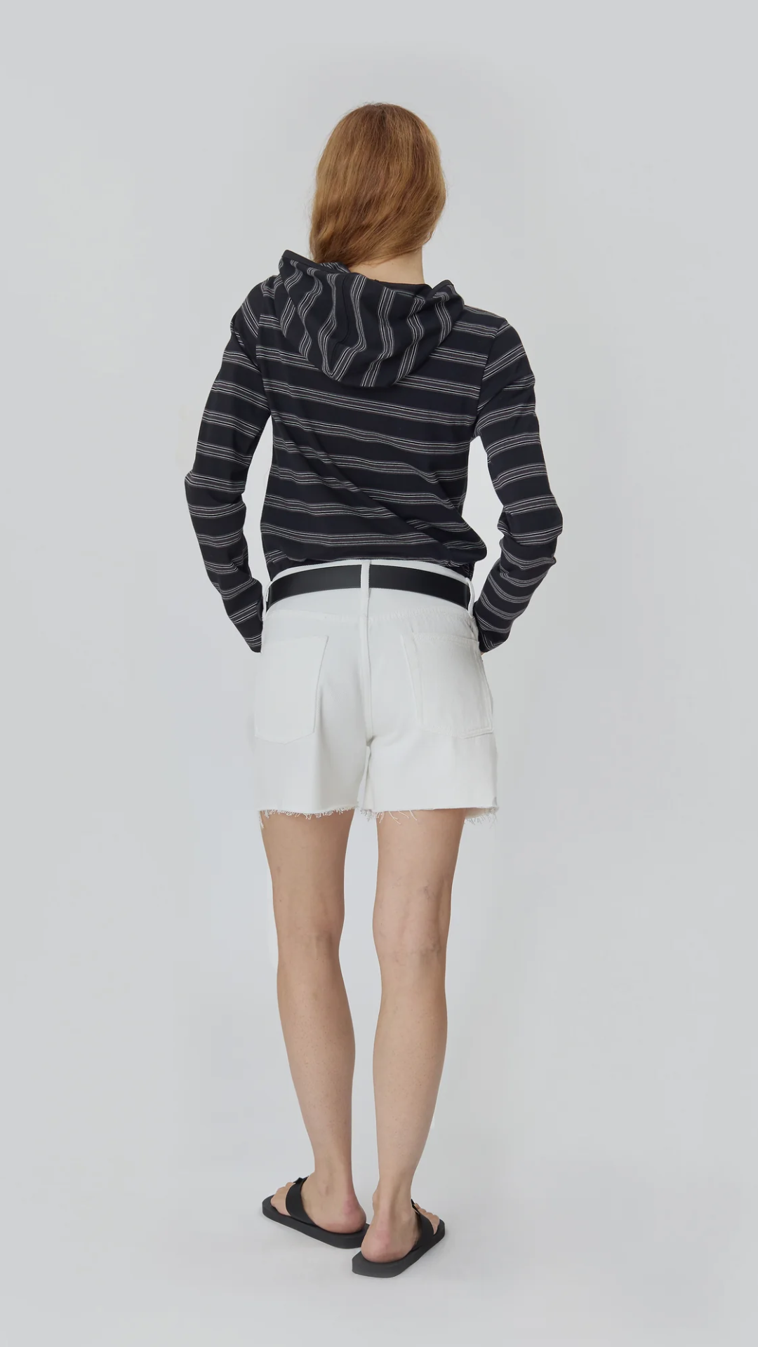 Still Here Cut Off Shorts in Milk