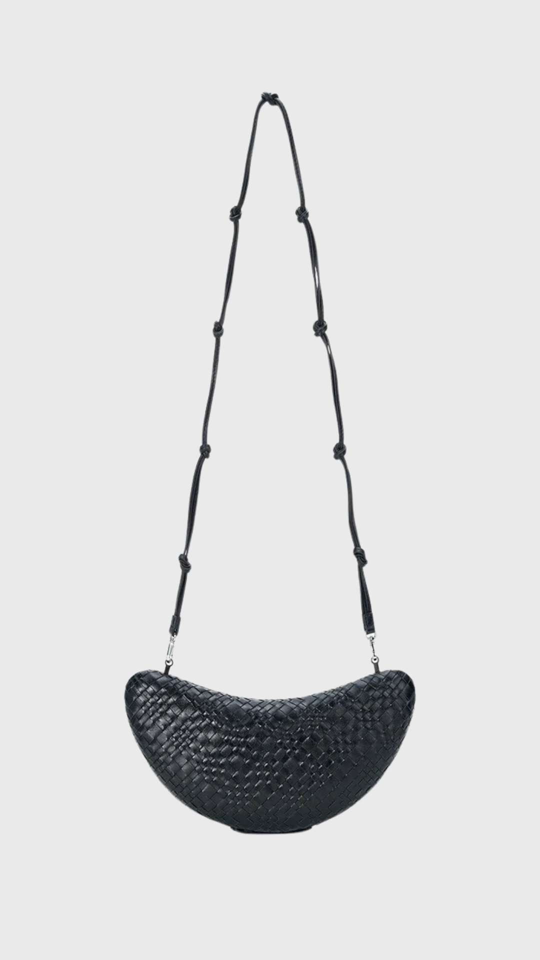 Staud Crescent Clutch in Black