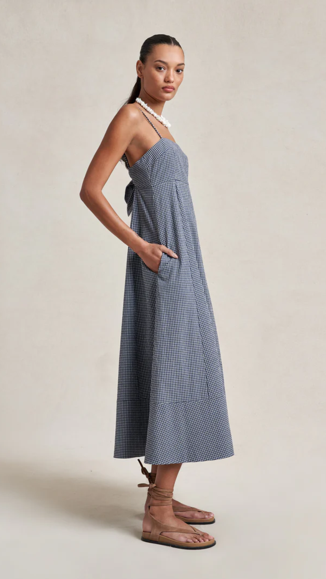 La Ligne Thay Dress in Midnight/White