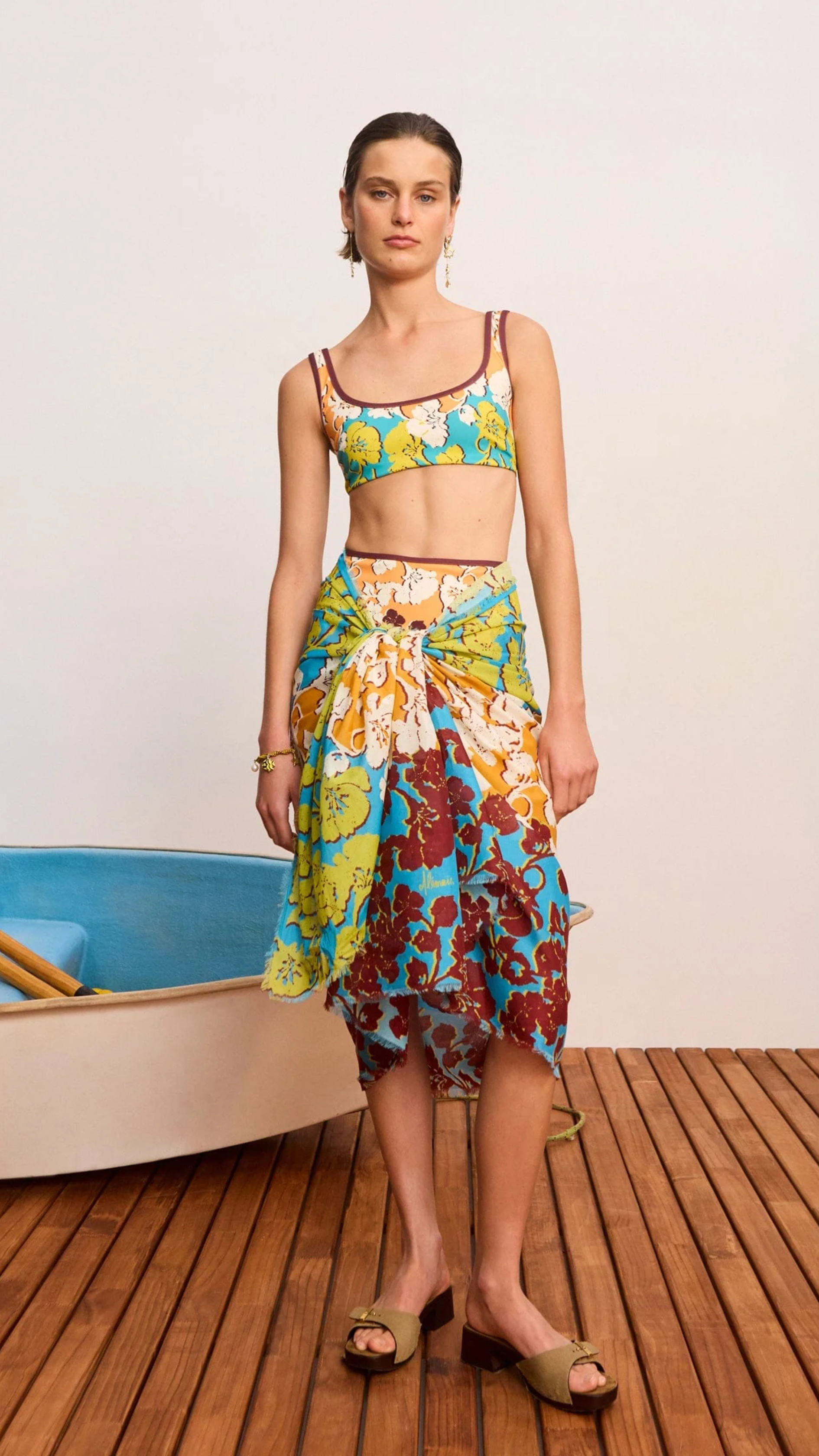 Alemais Splice Cotton Pareo in Multi