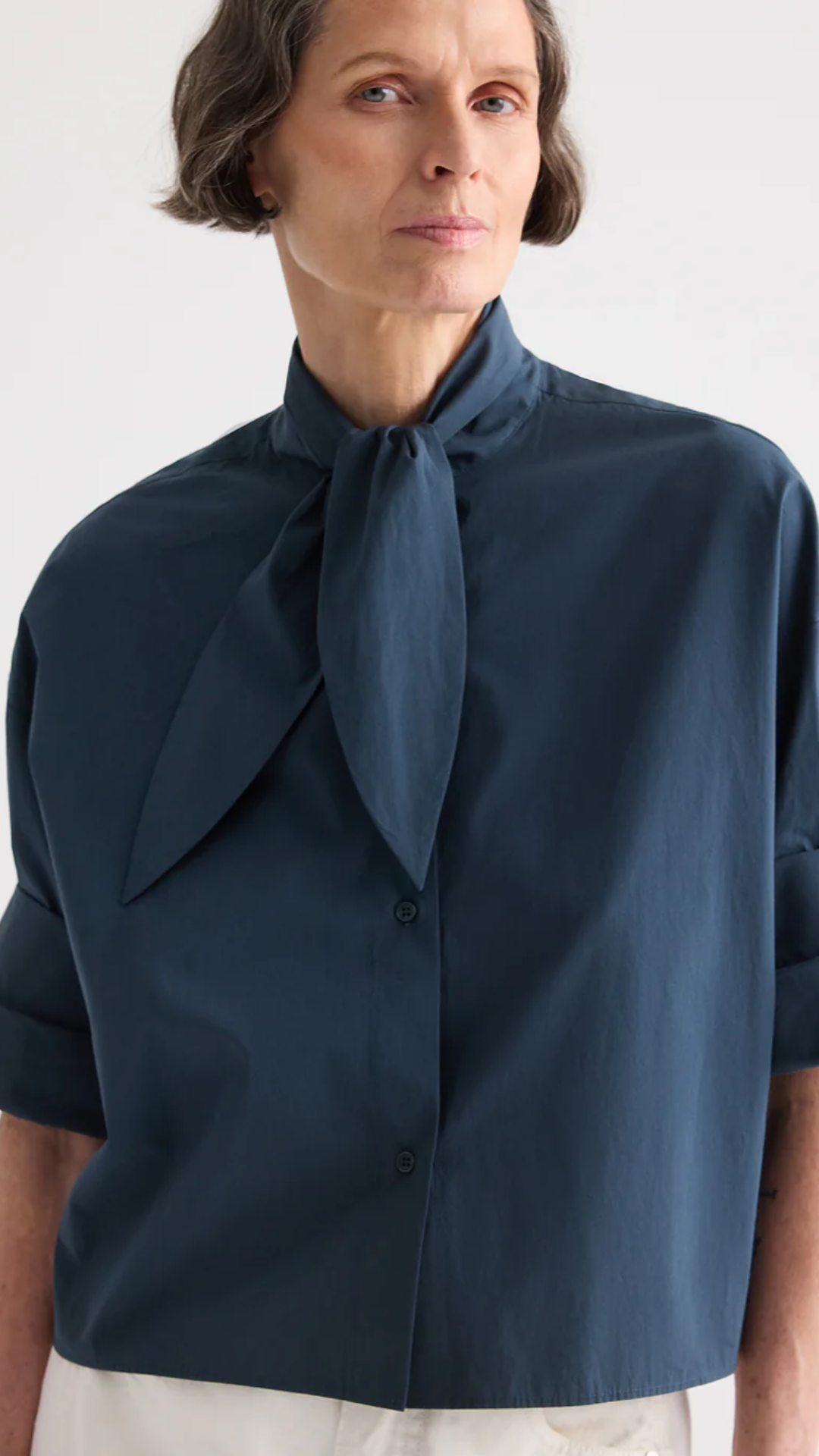 TWP Tie One On Shirt in Sea Storm