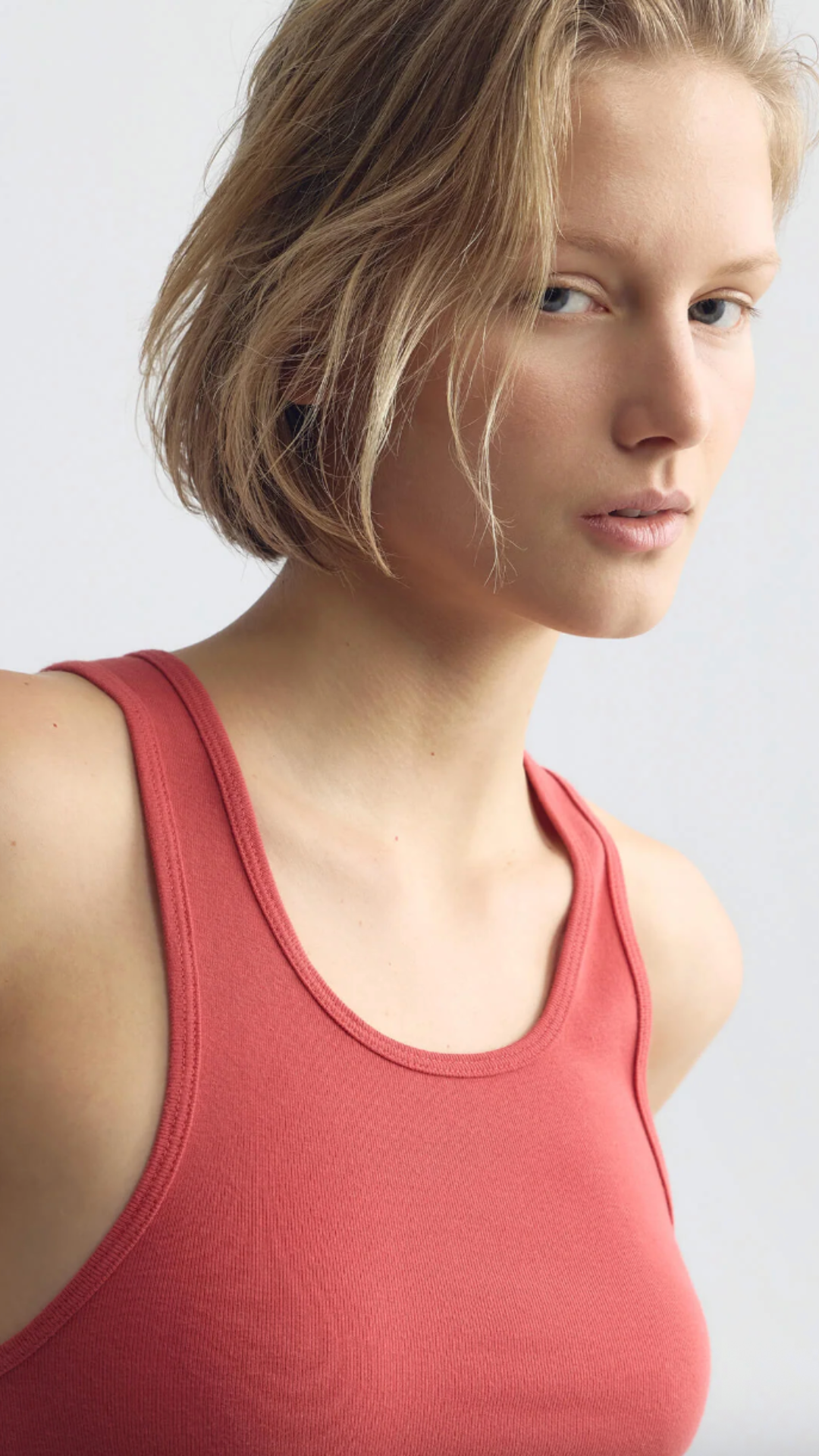 Nili Lotan June Tank in Washed Red