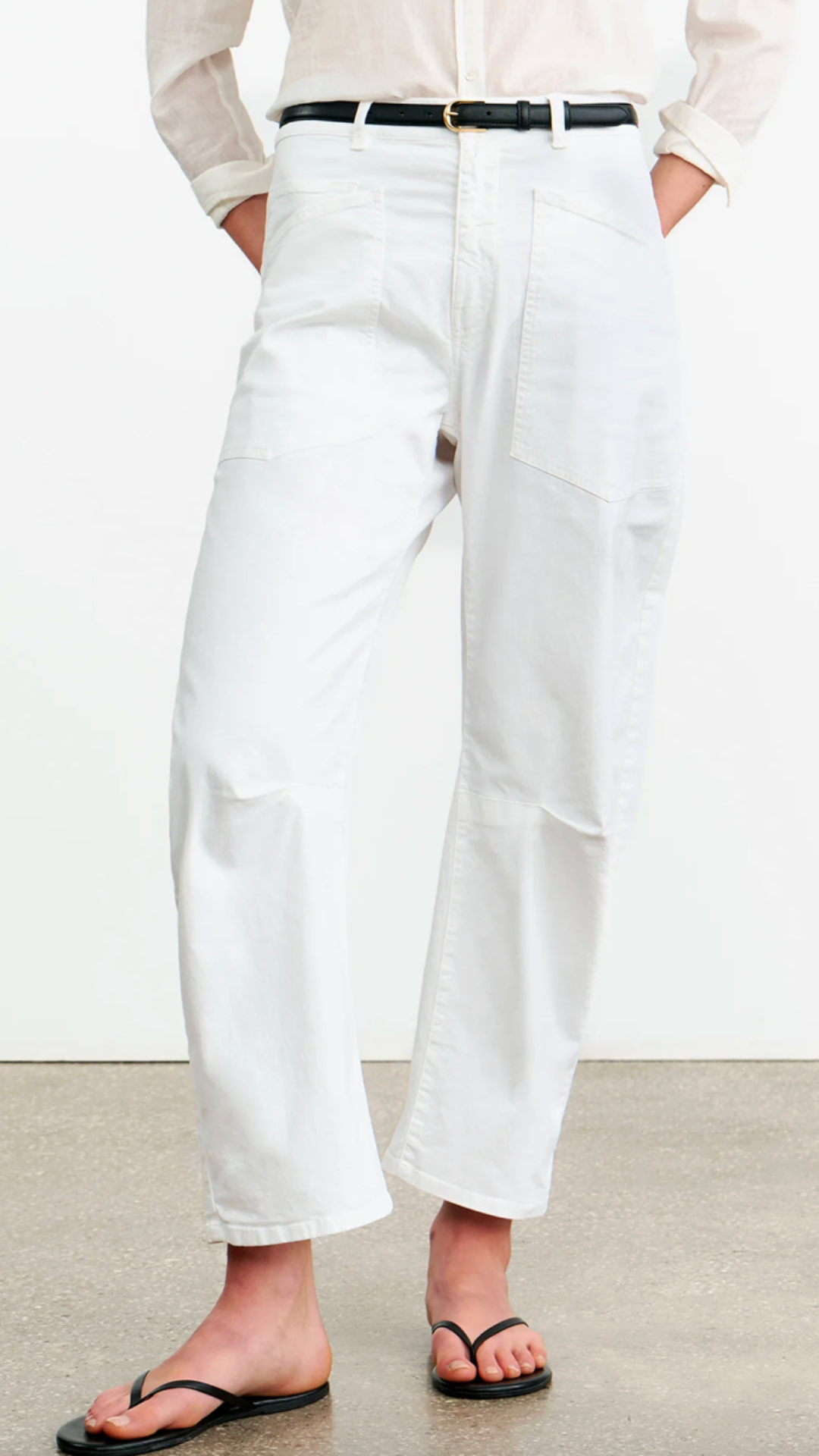 Nili Lotan Shon Pant in White