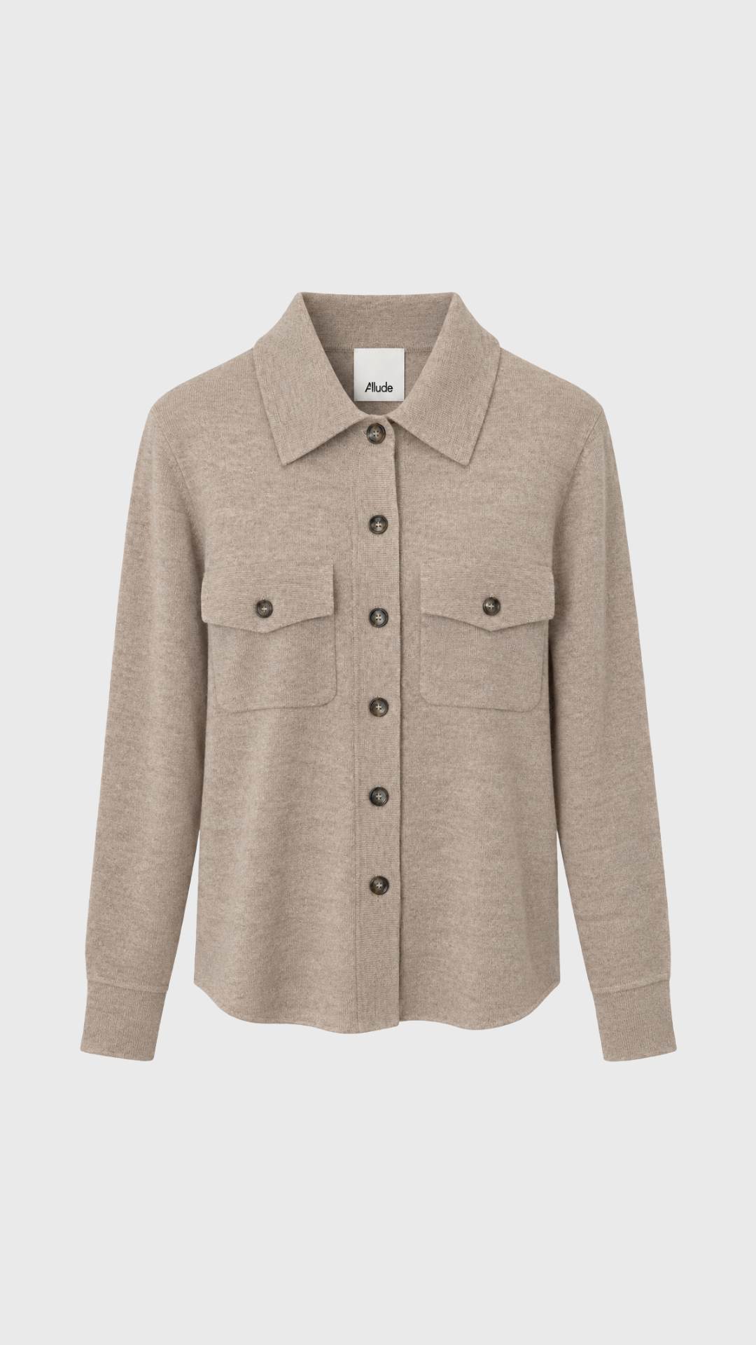 Allude Overshirt in Pepper