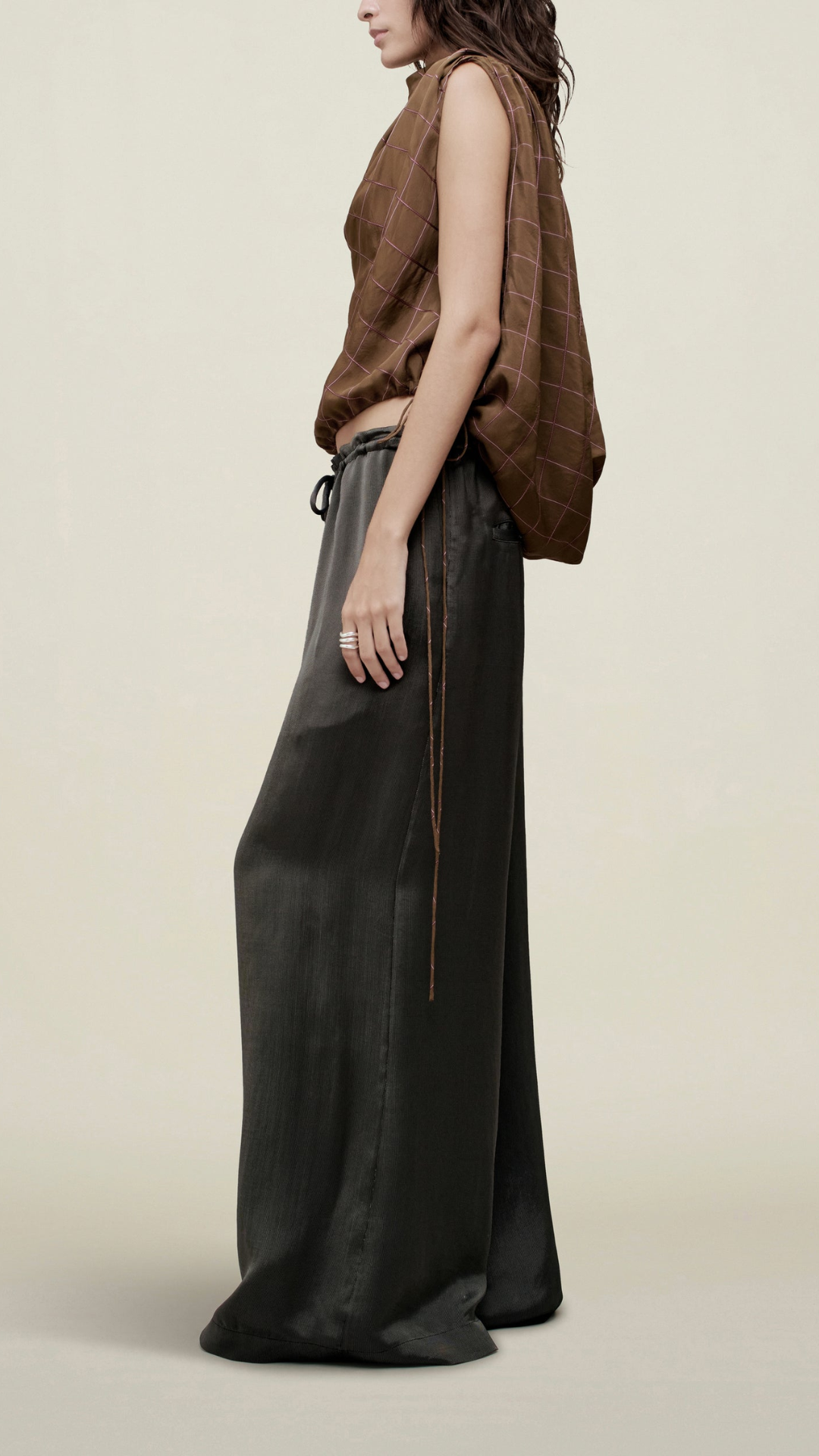 Kallmeyer Wesley Drawstring Pant in Chrome