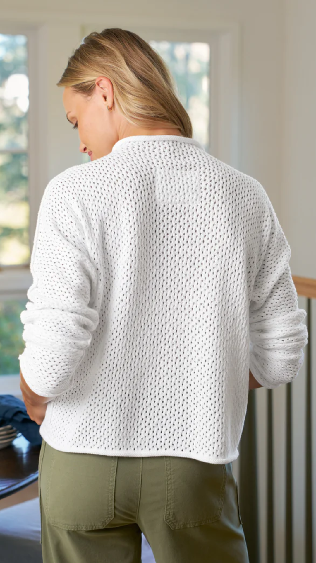 Frank & Eileen Monterey Pointelle Sweater