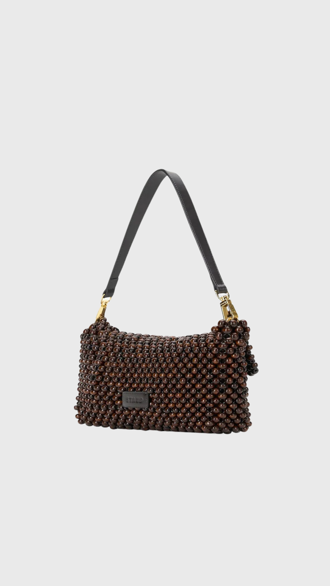 Staud Timmy Shoulder Bag in Dark Brown