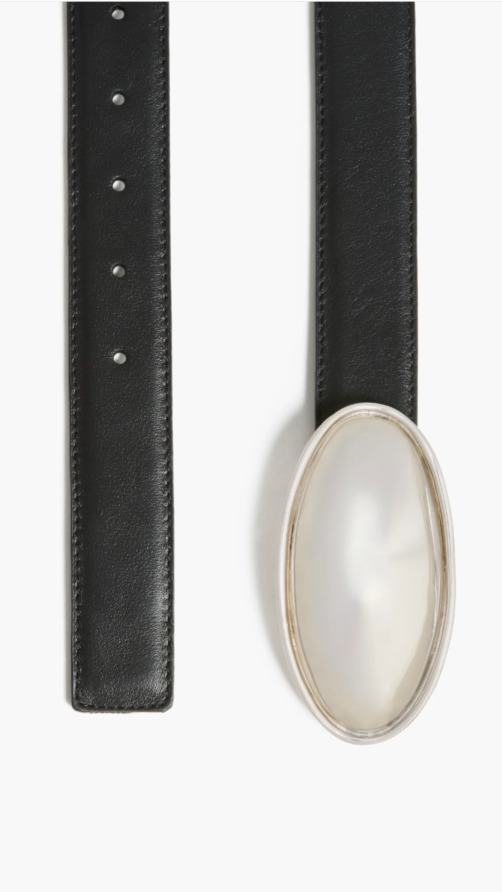 Altuzarra Oval Plaque Belt in Black
