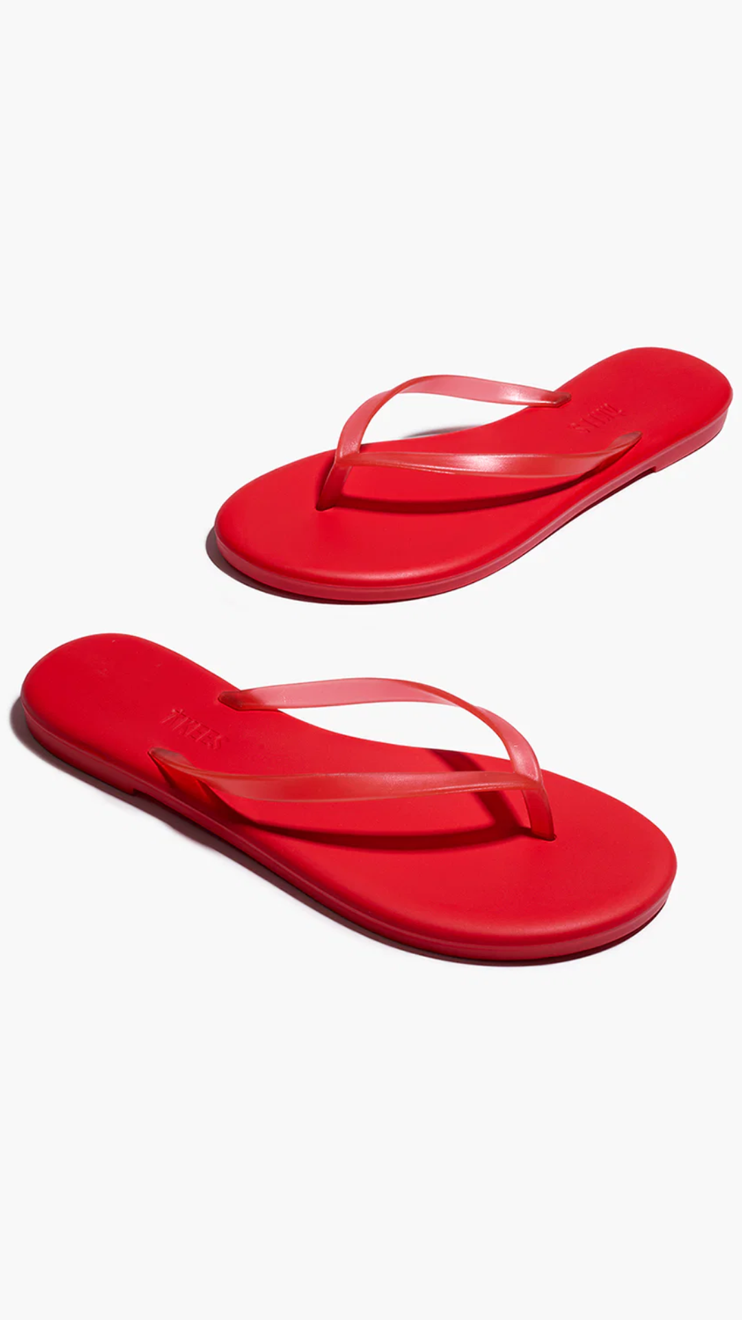 Tkees Aqua Lily Flip Flops in Sol Red