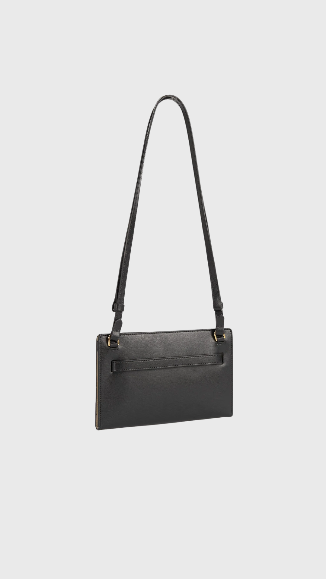 Toteme Belted Leather Cross-body Bag in Black