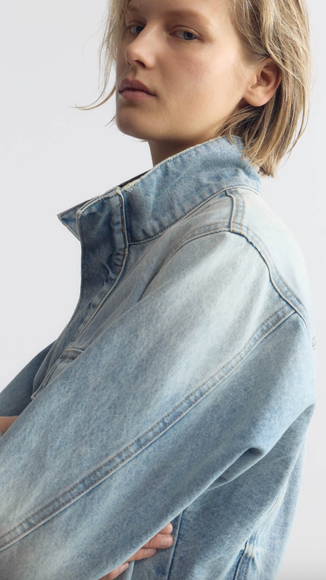 Nili Lotan Marilou Denim Jacket in Alice Wash