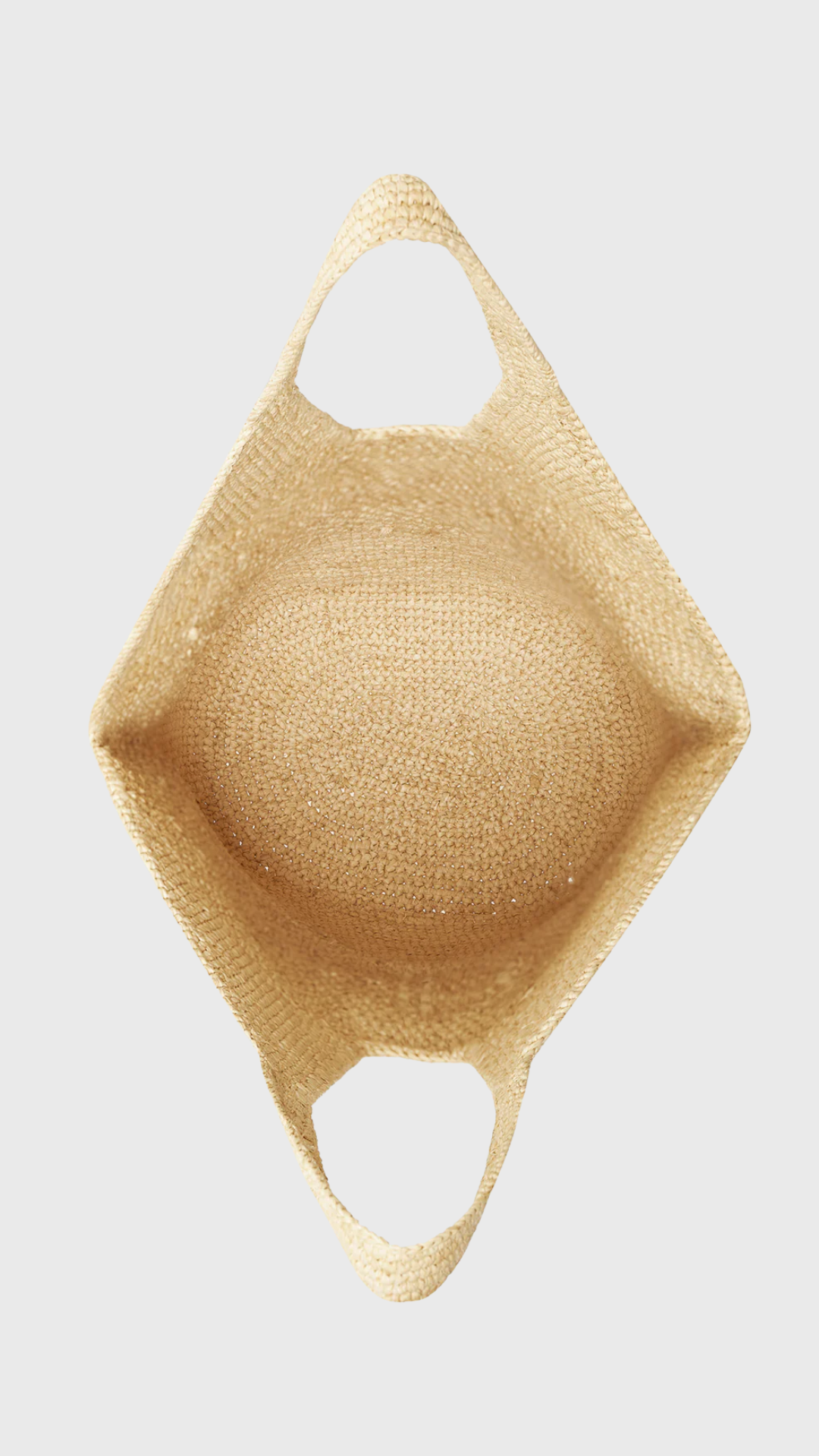 Anine Bing Leah Logo Hobo Raphia in Natural