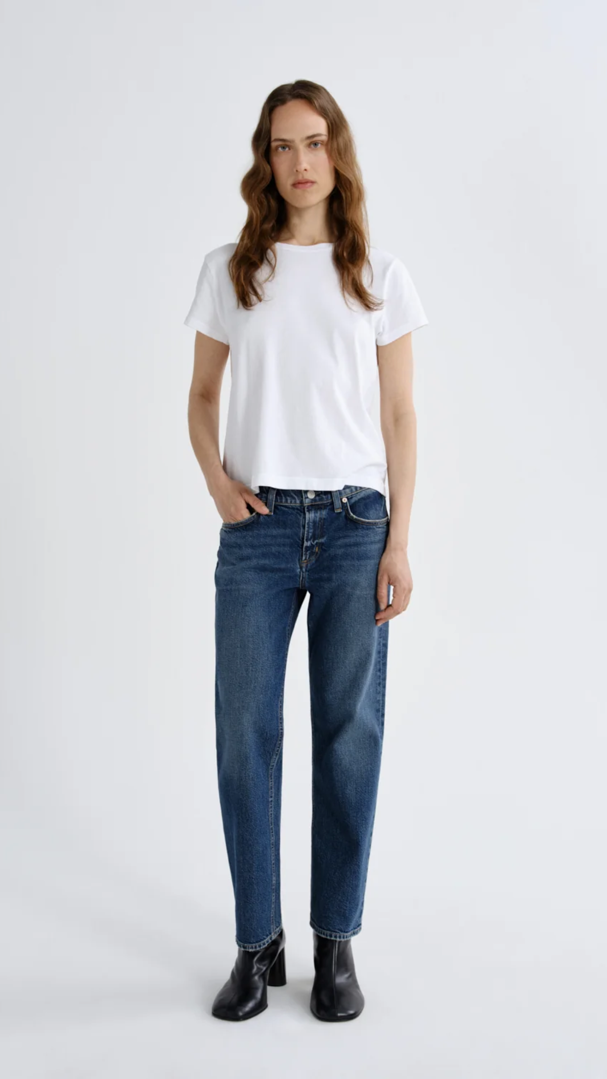 Agolde Stovepipe 29" Jean in Slick