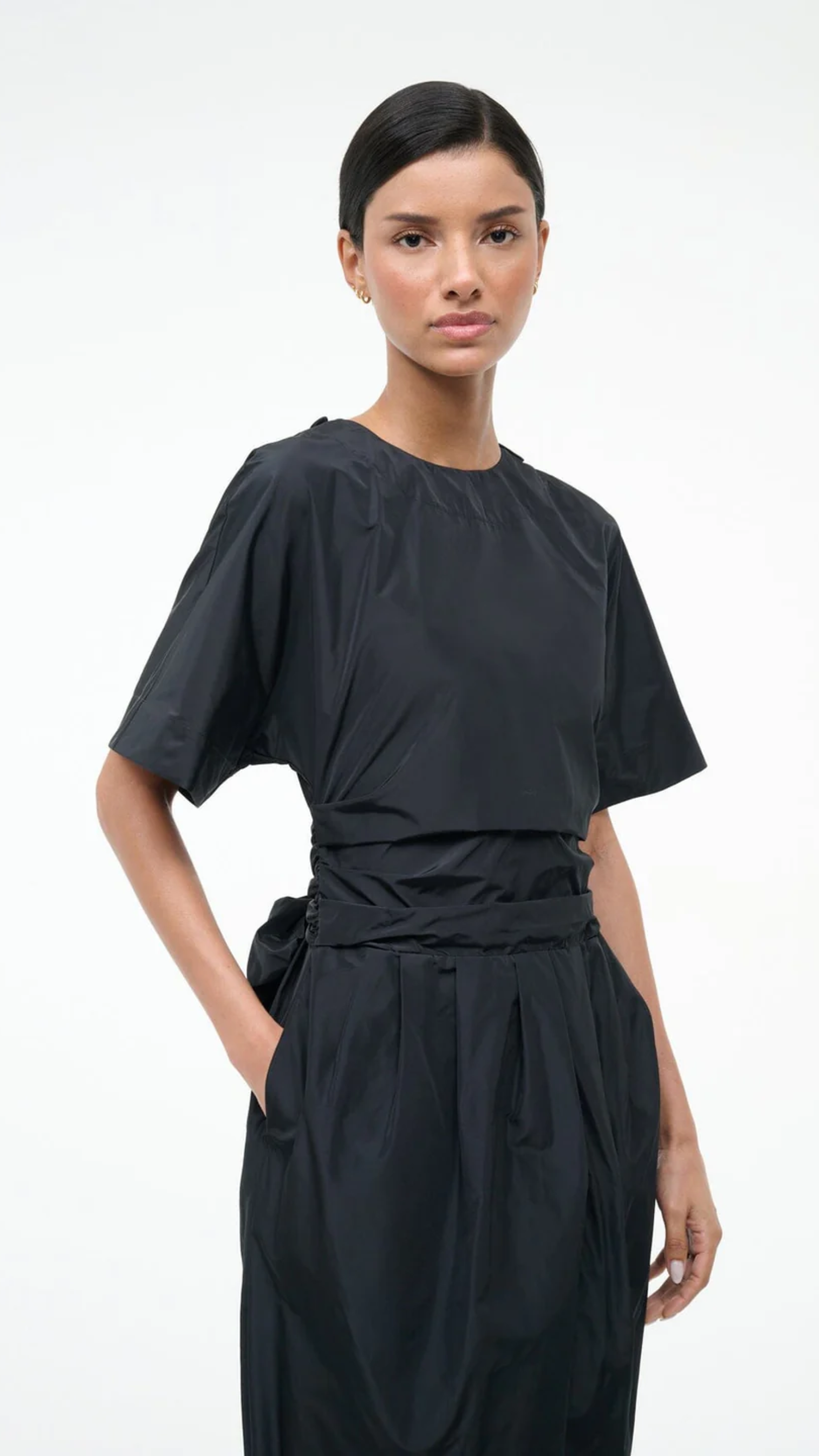 Staud Michelina Dress in Black