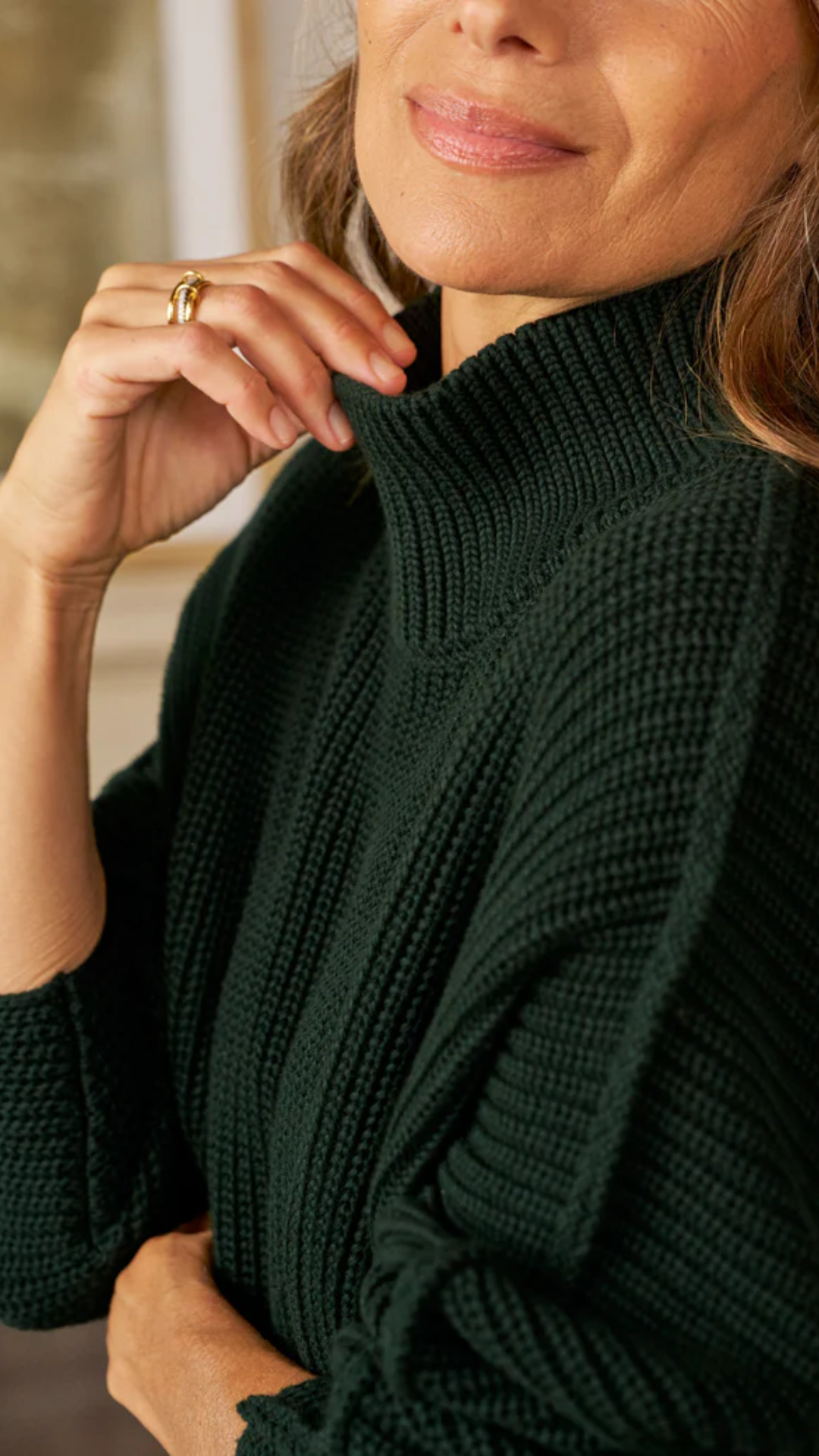 Frank and Eileen Montecito Turtleneck Sweater in British Racing Green