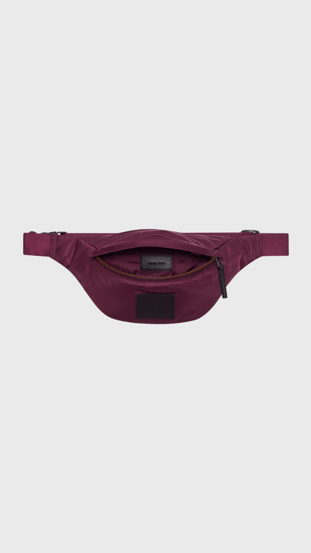 Anine Bing Leon Small Waist Bag Nylon in Fig