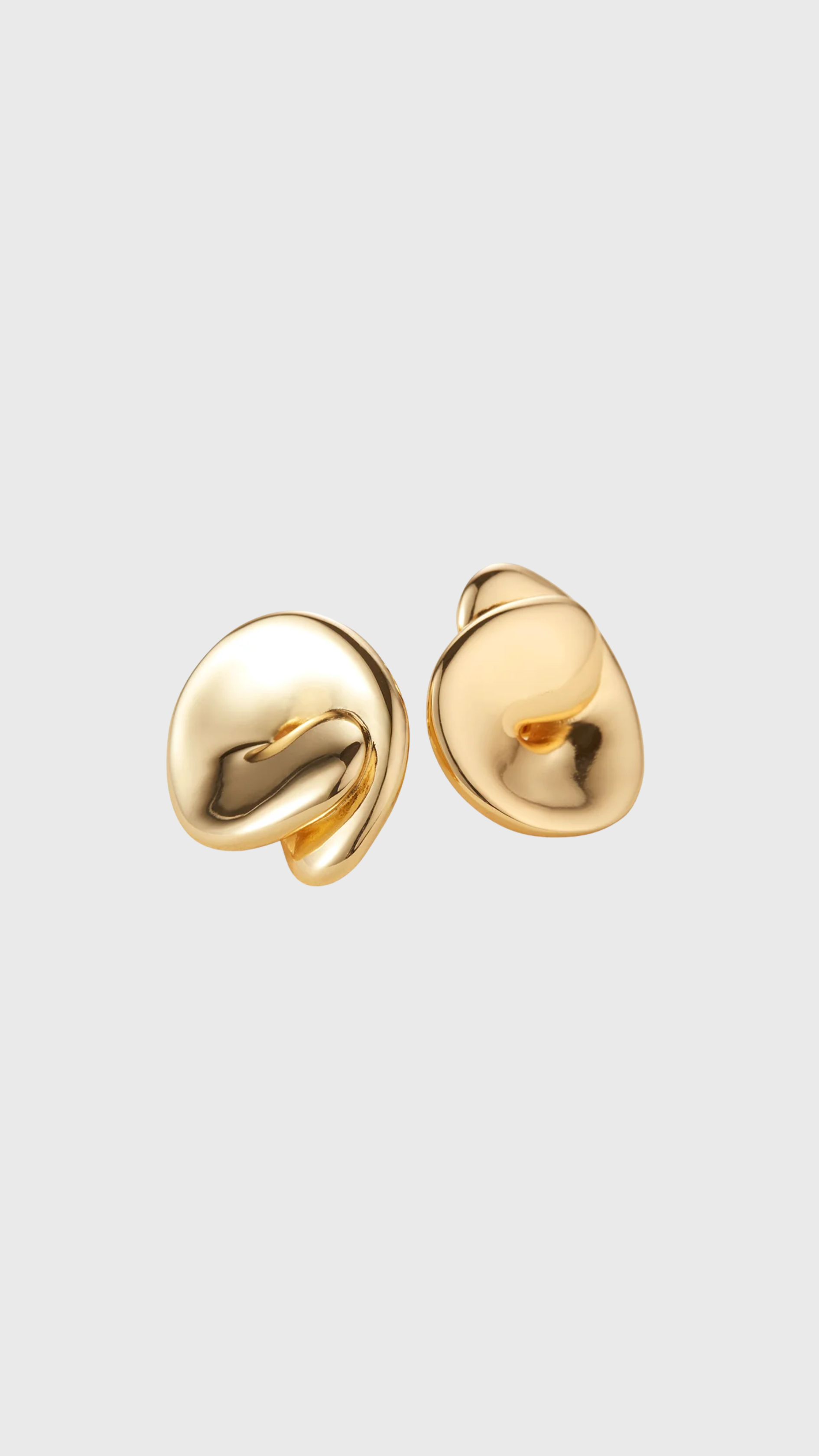 Jenny Bird Rio Button Earrings in Gold