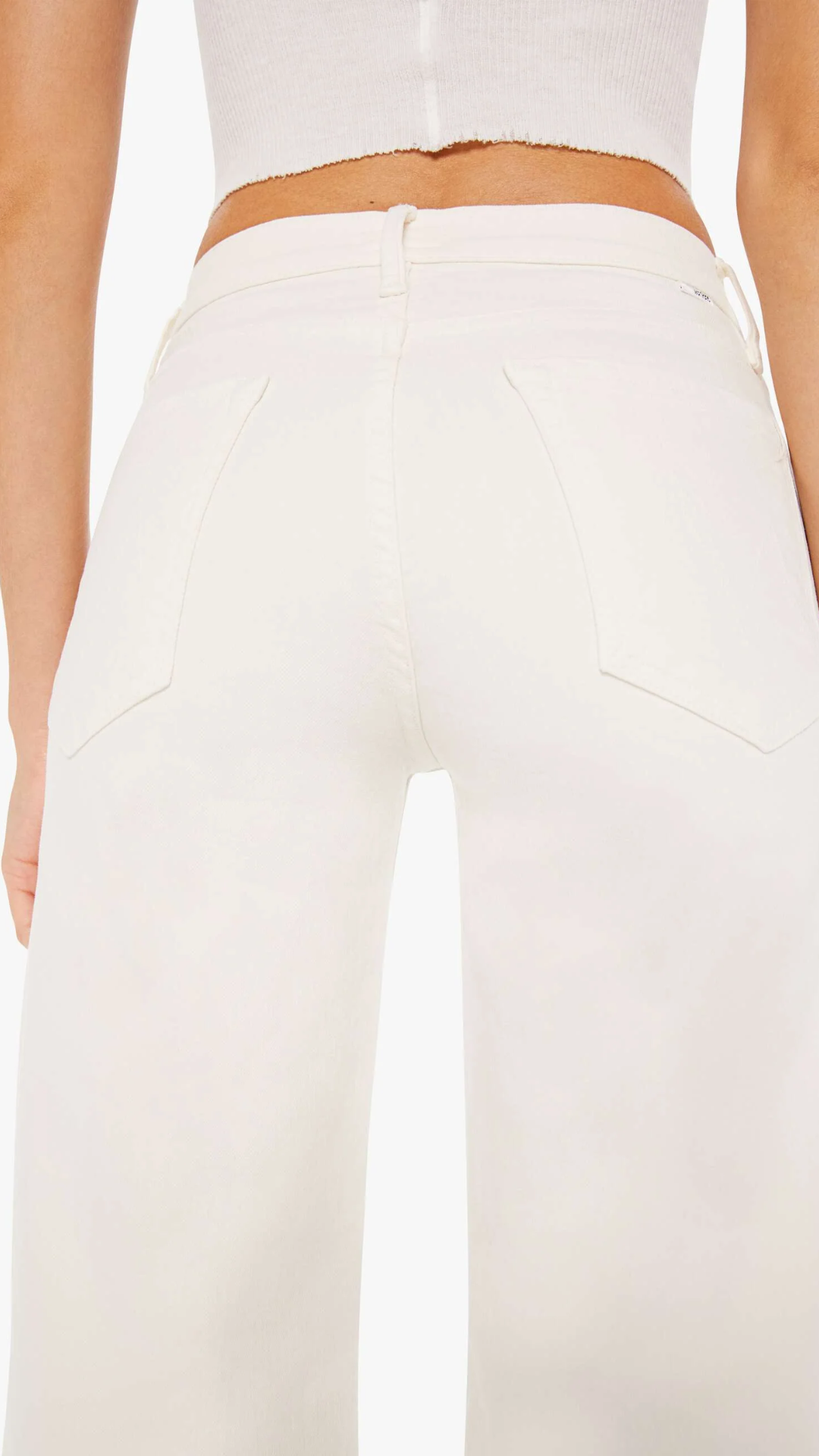 Mother The Twister Skimp Jean in Cream Puffs