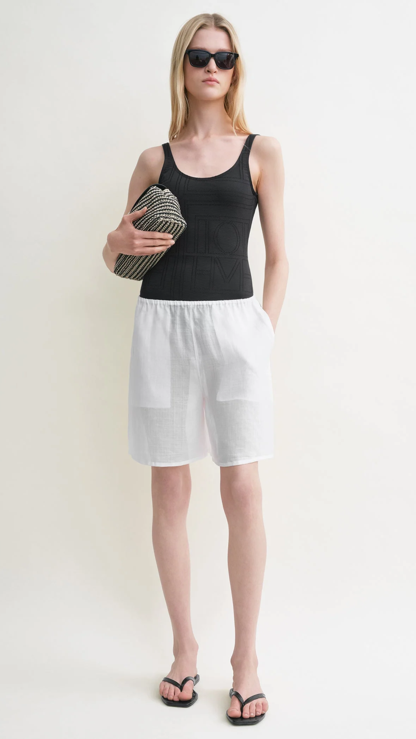 Toteme Summer Shorts in White