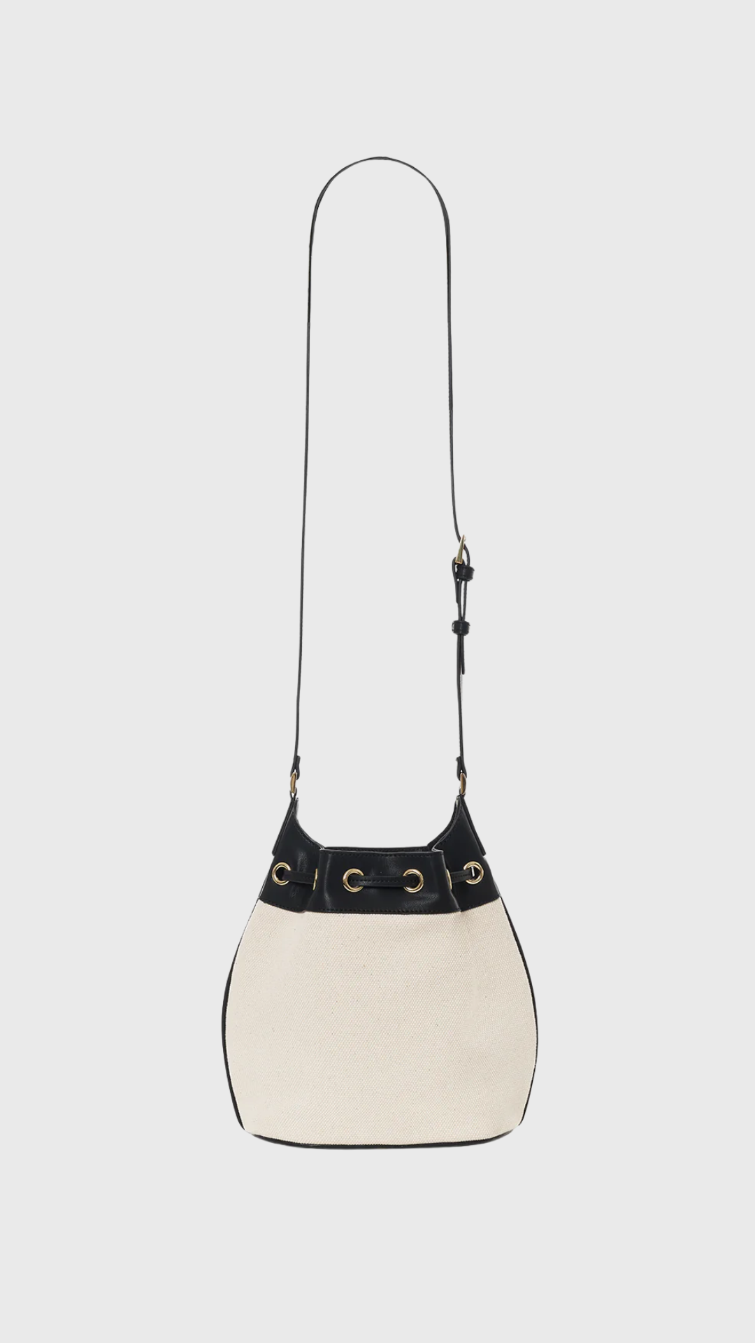 Anine Bing Mini Alana Bucket Bag in Beige
