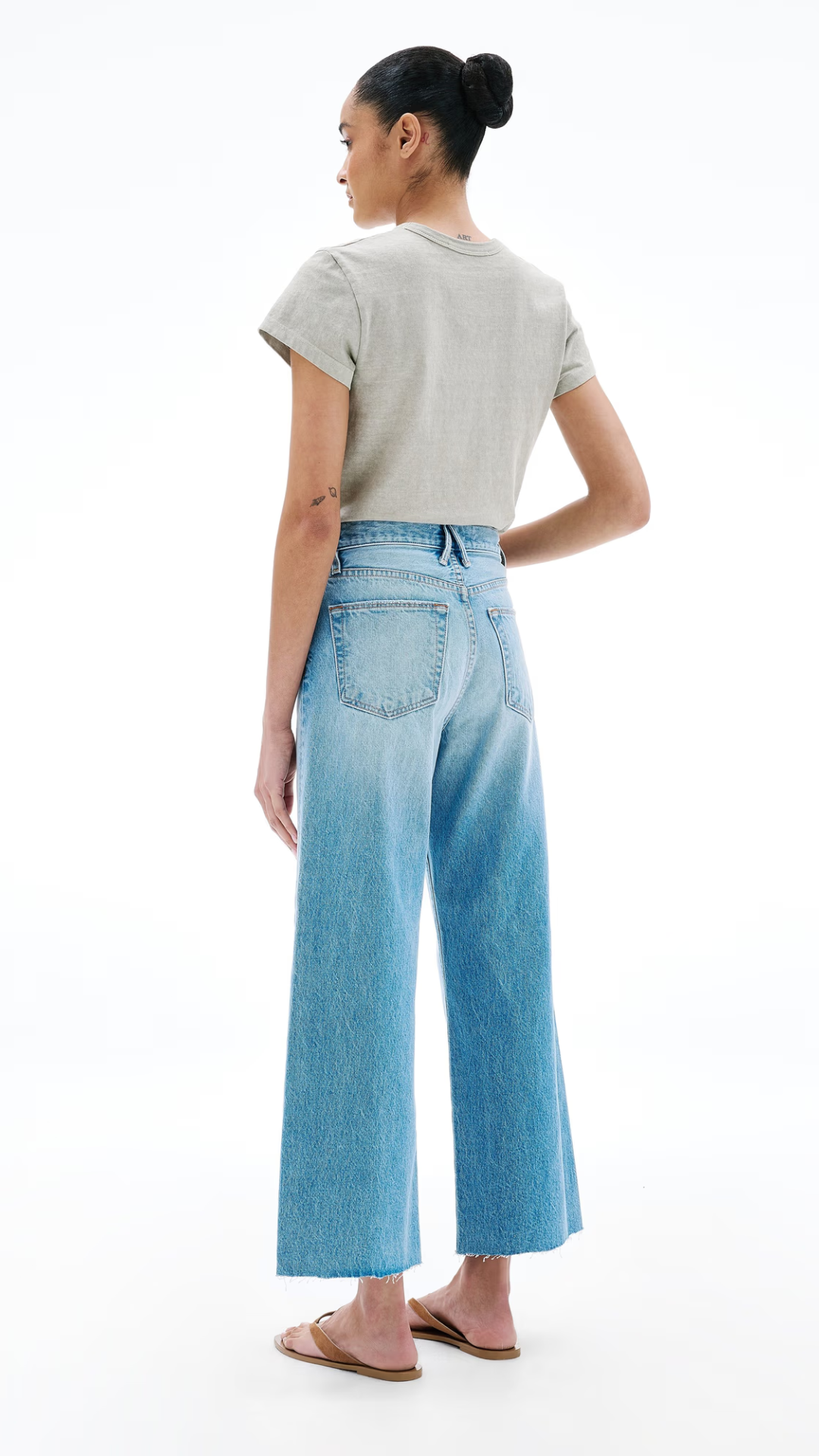 Slvrlake Grace Crop Jean in Find Your Way Blue