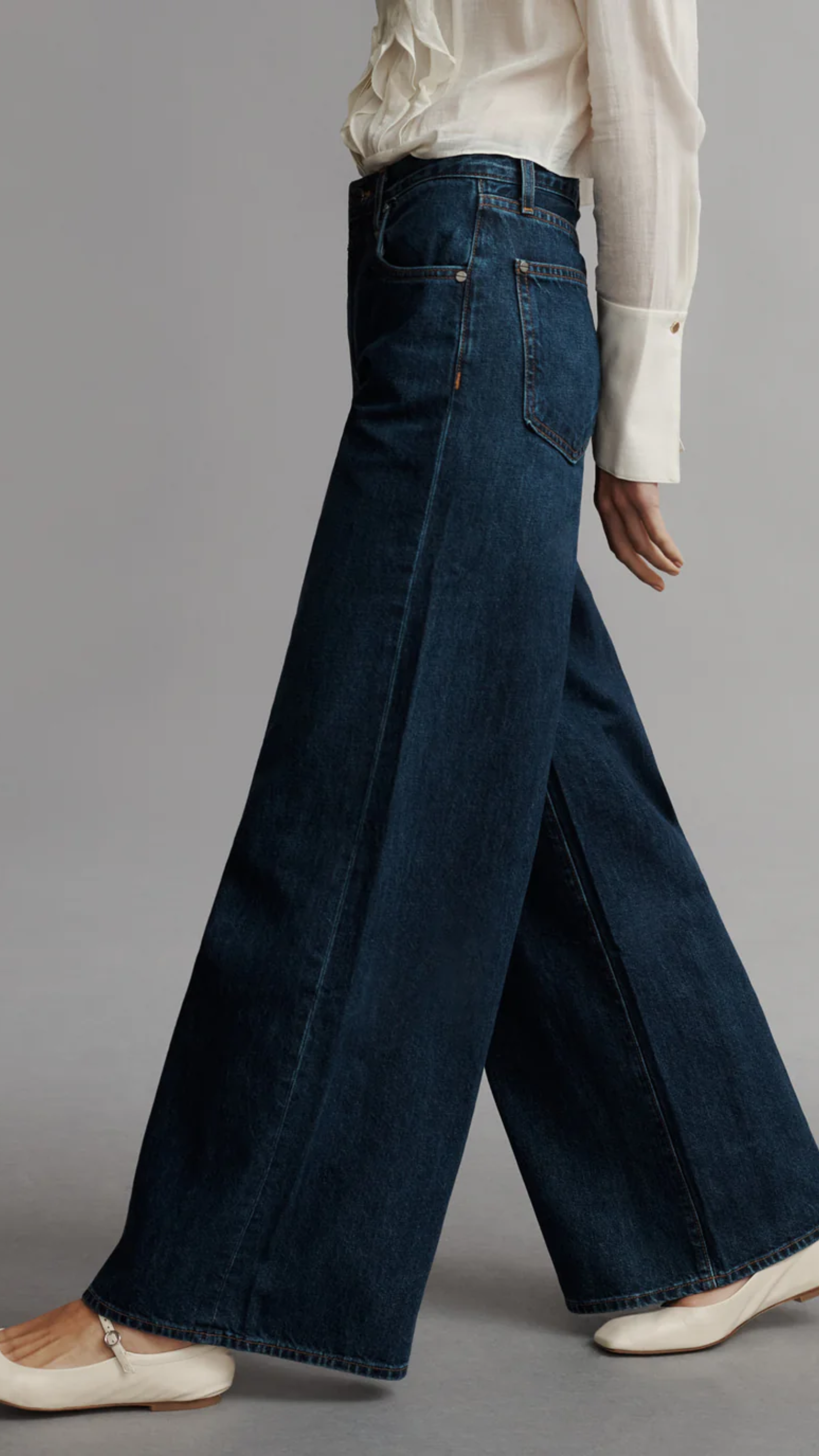 TWP Tiny Dancer Jean in Darkwash Denim