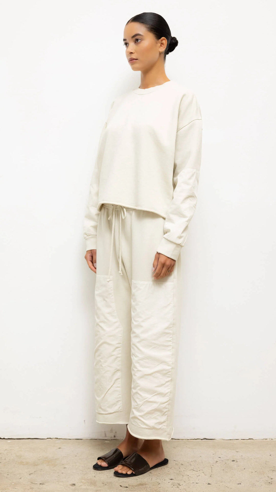 Leset Jamie Carpenter Pant in Chalk