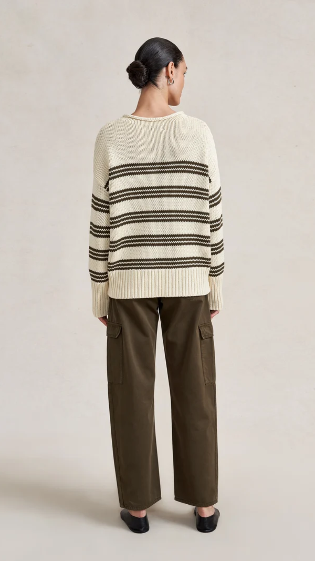 La Ligne Marina Sweater in Bone/Taupe