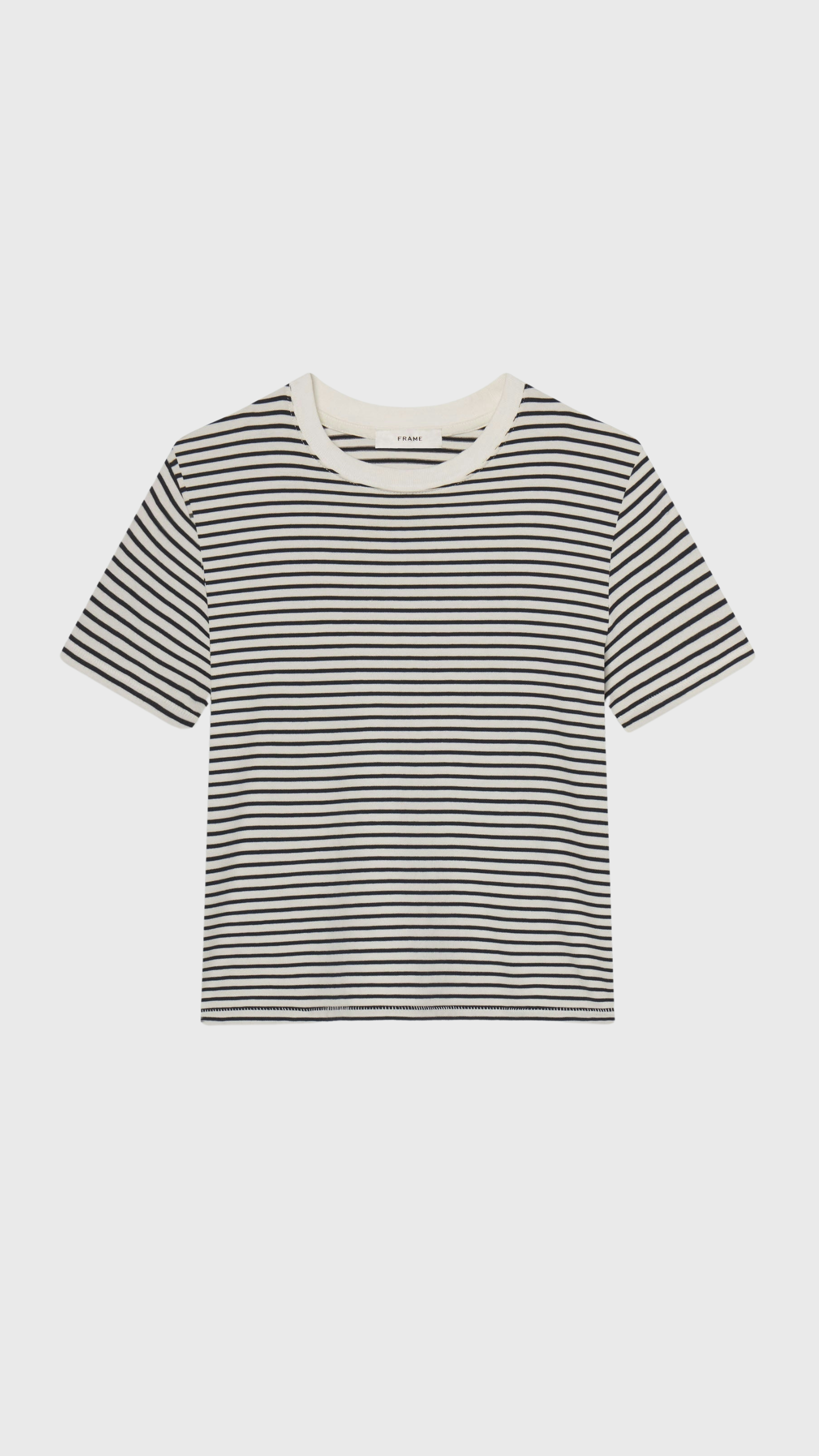 Frame The Baby Tee in Navy Multi