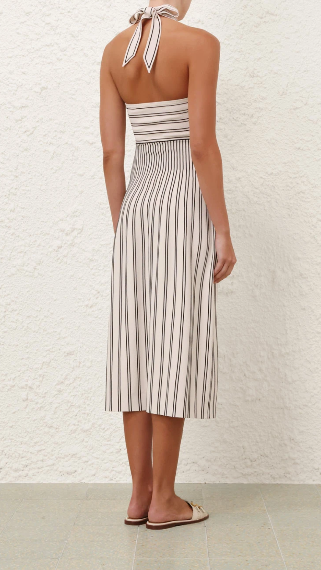 Zimmermann Daylight Twist Midi Dress in Cream