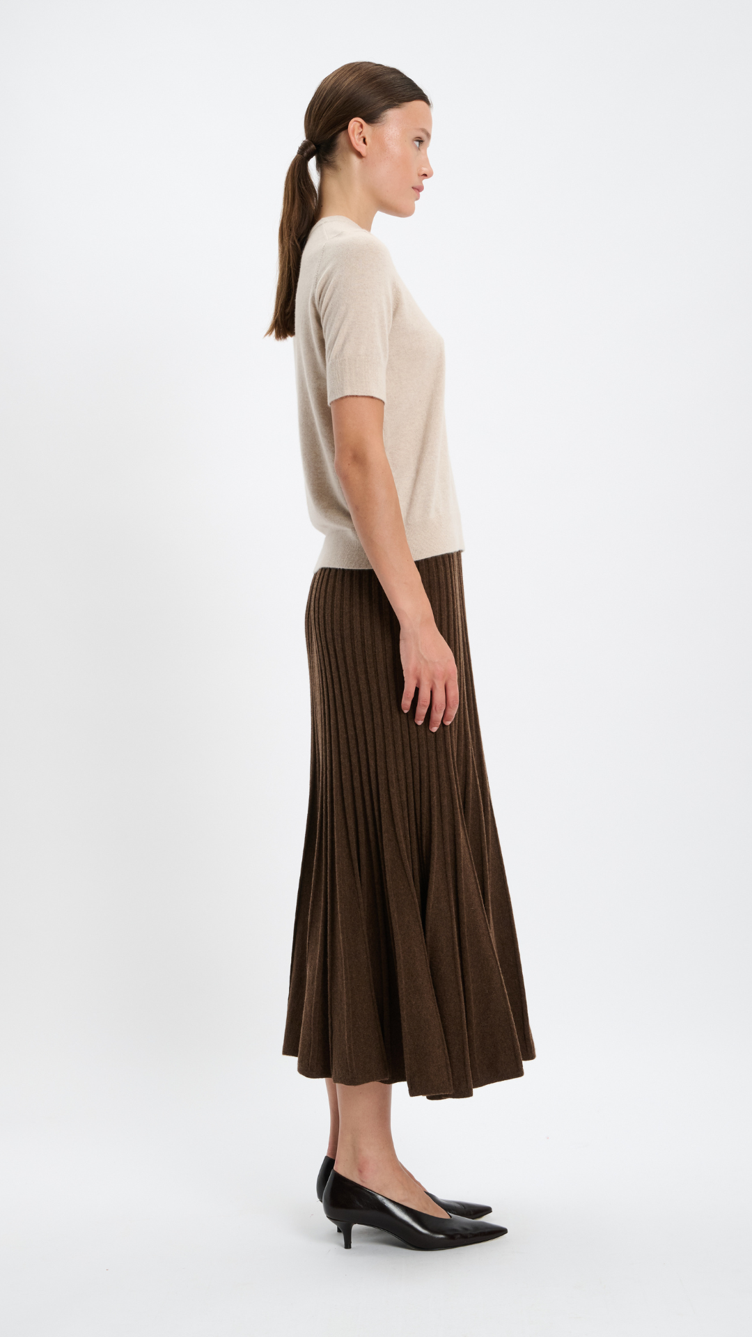 Arch4 Logan Short Sleeve Crew in Feather