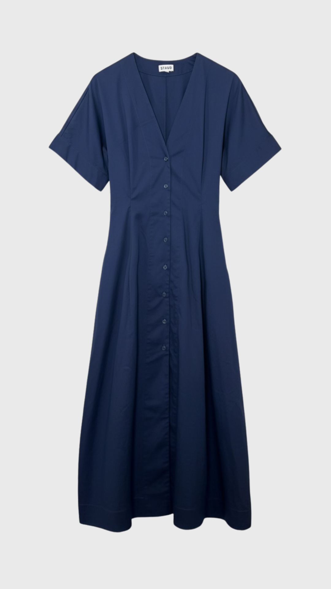 Staud Elle Dress in Navy